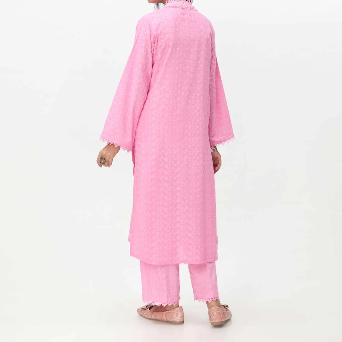 2PC- Embroidered ChikanKari Suit PS4075