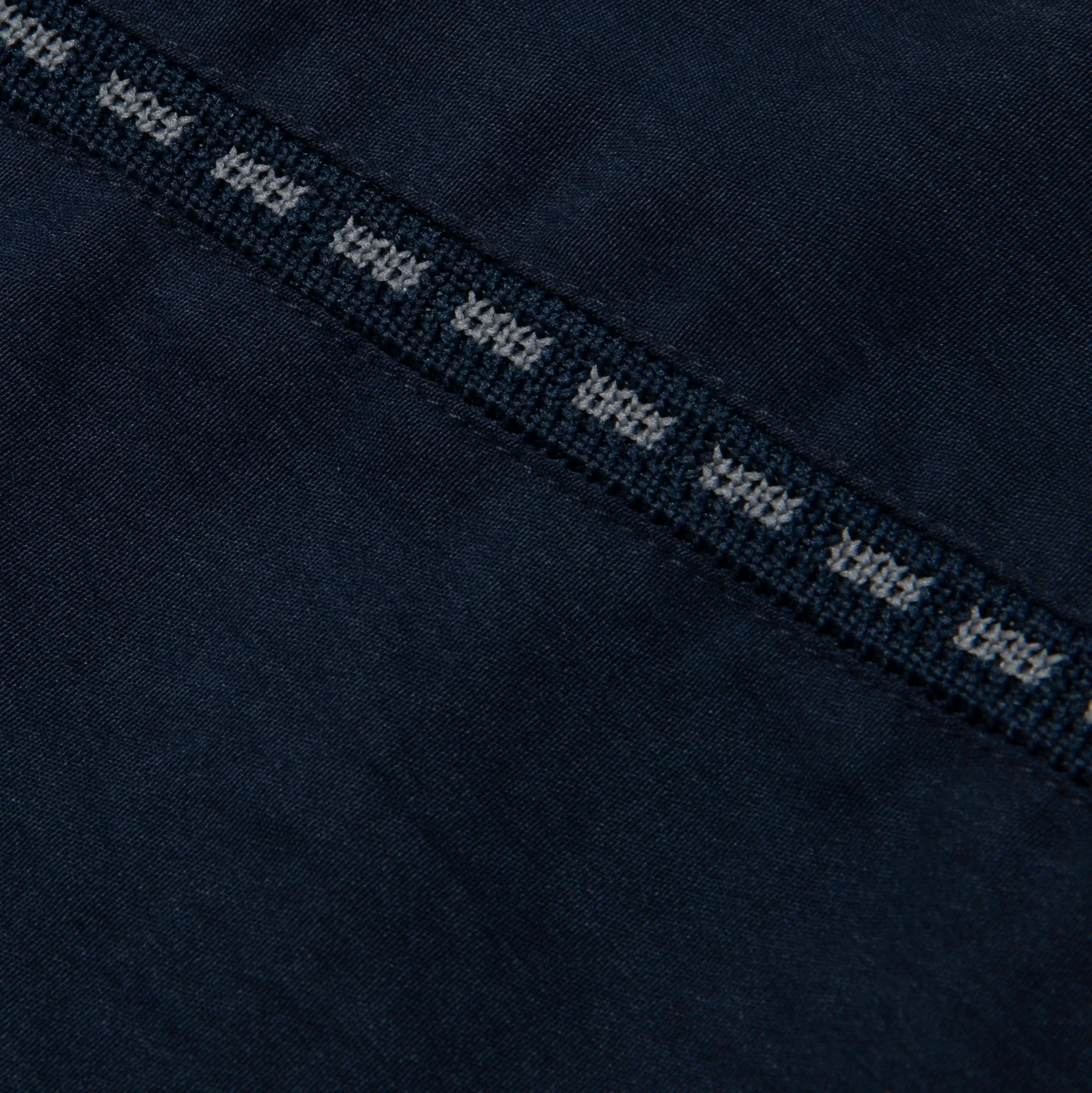 70s Swiss Jacquard Linear Rib Trim Layering Jacket