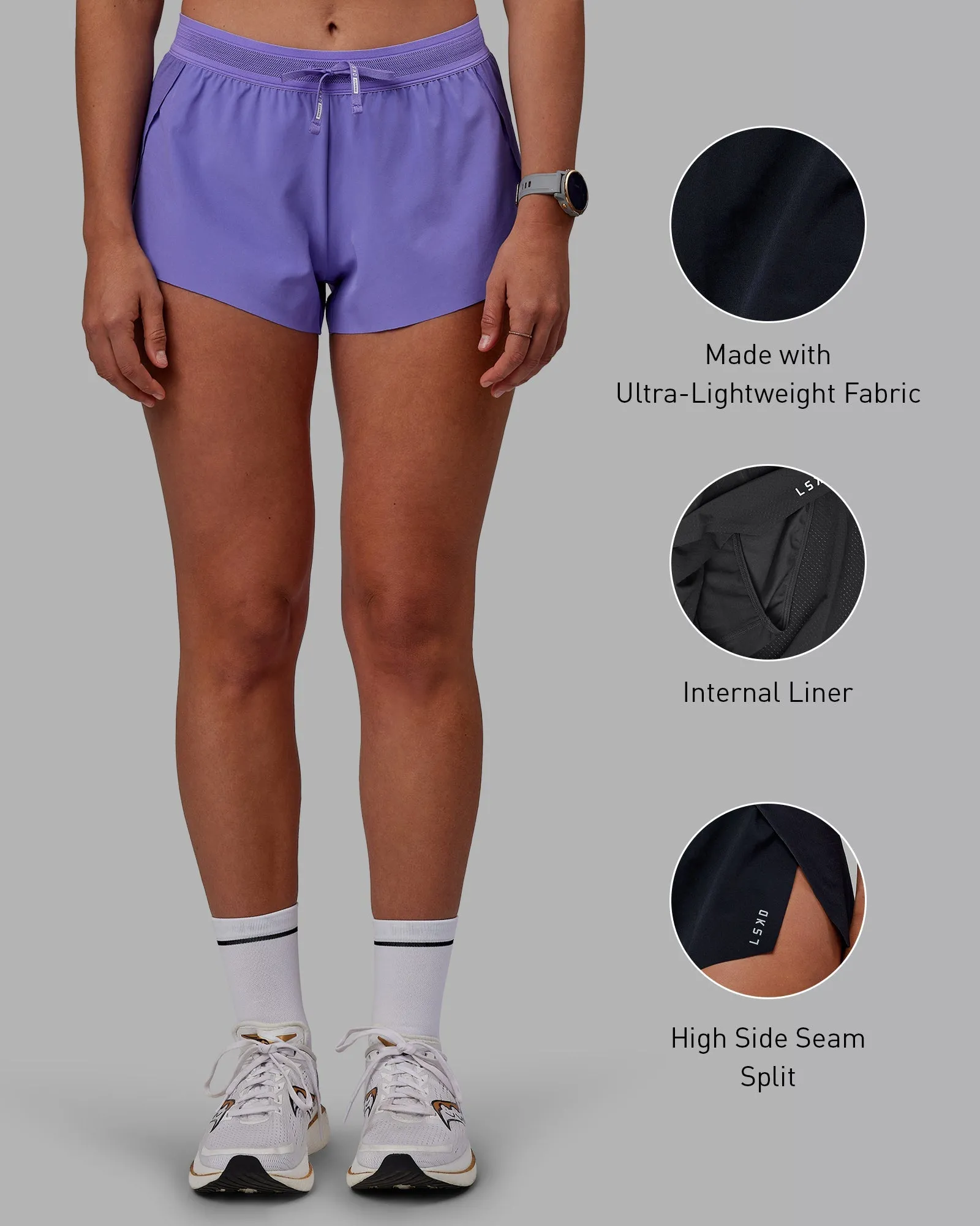 Accelerate Run Shorts - Dahlia Purple