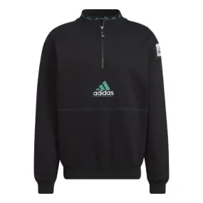adidas Equipment Series Half Zipper Pullover Sports Sweatshirt Black