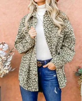 And The Why - Leopard Corduroy Jacket