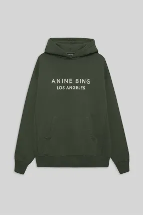 Anine Bing Alto Hoodie in Dark Olive