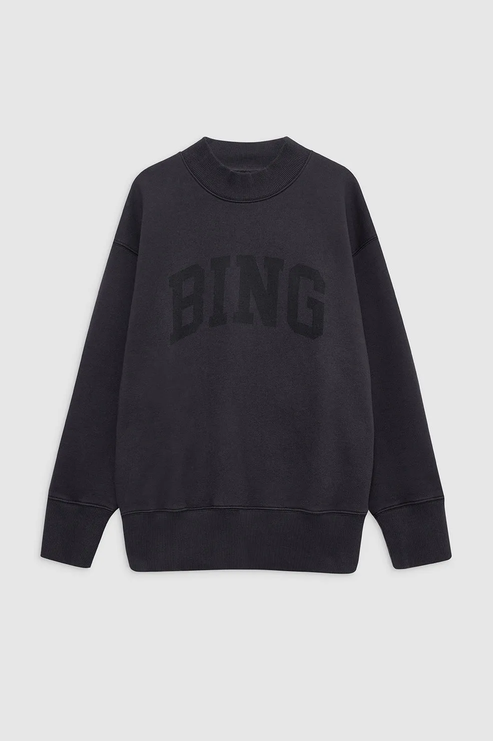 Anine Bing Bradie Sweatshirt Bing in Black