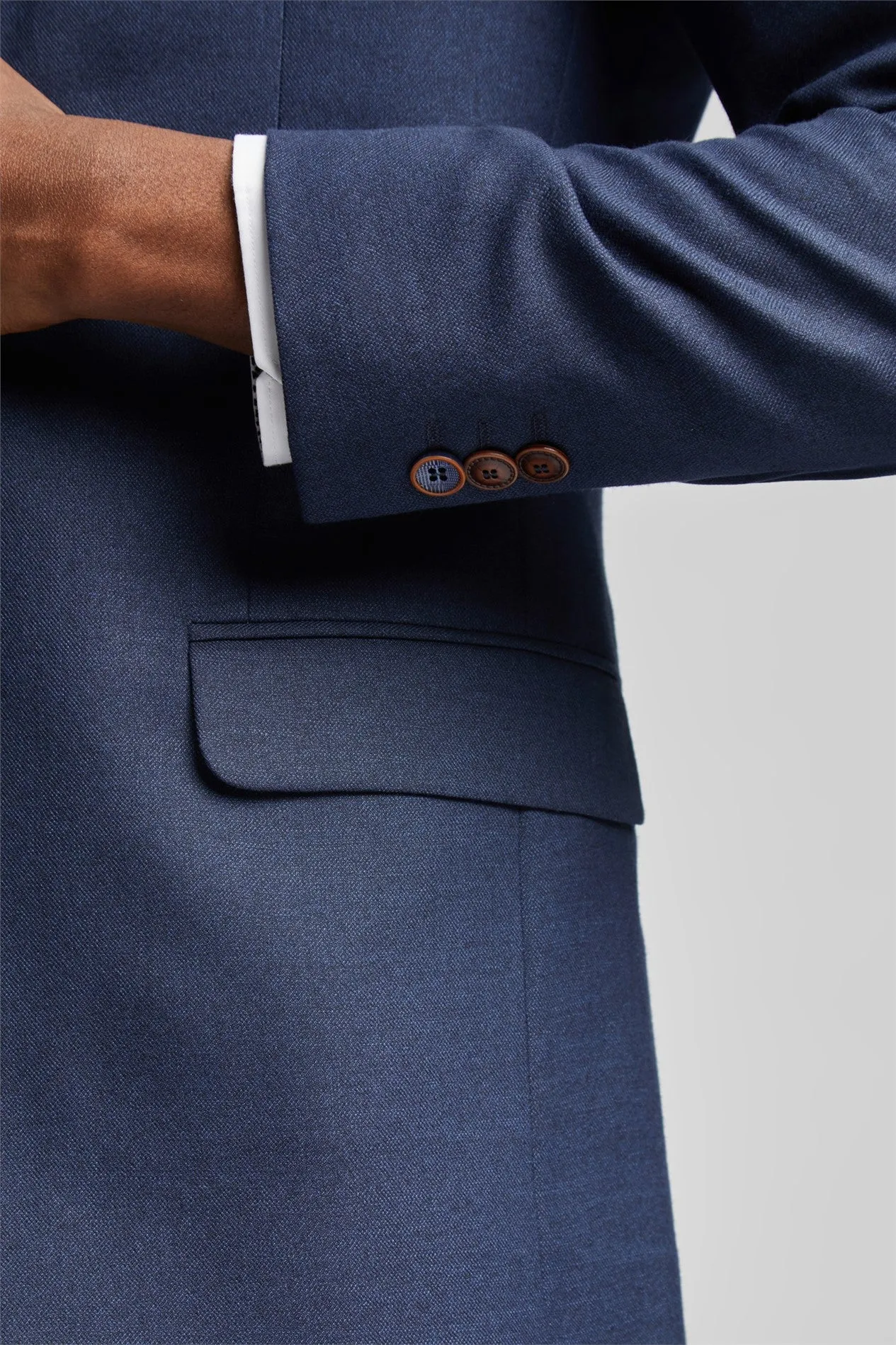 ANTIQUE ROGUE
Slim Fit Navy Texture Suit