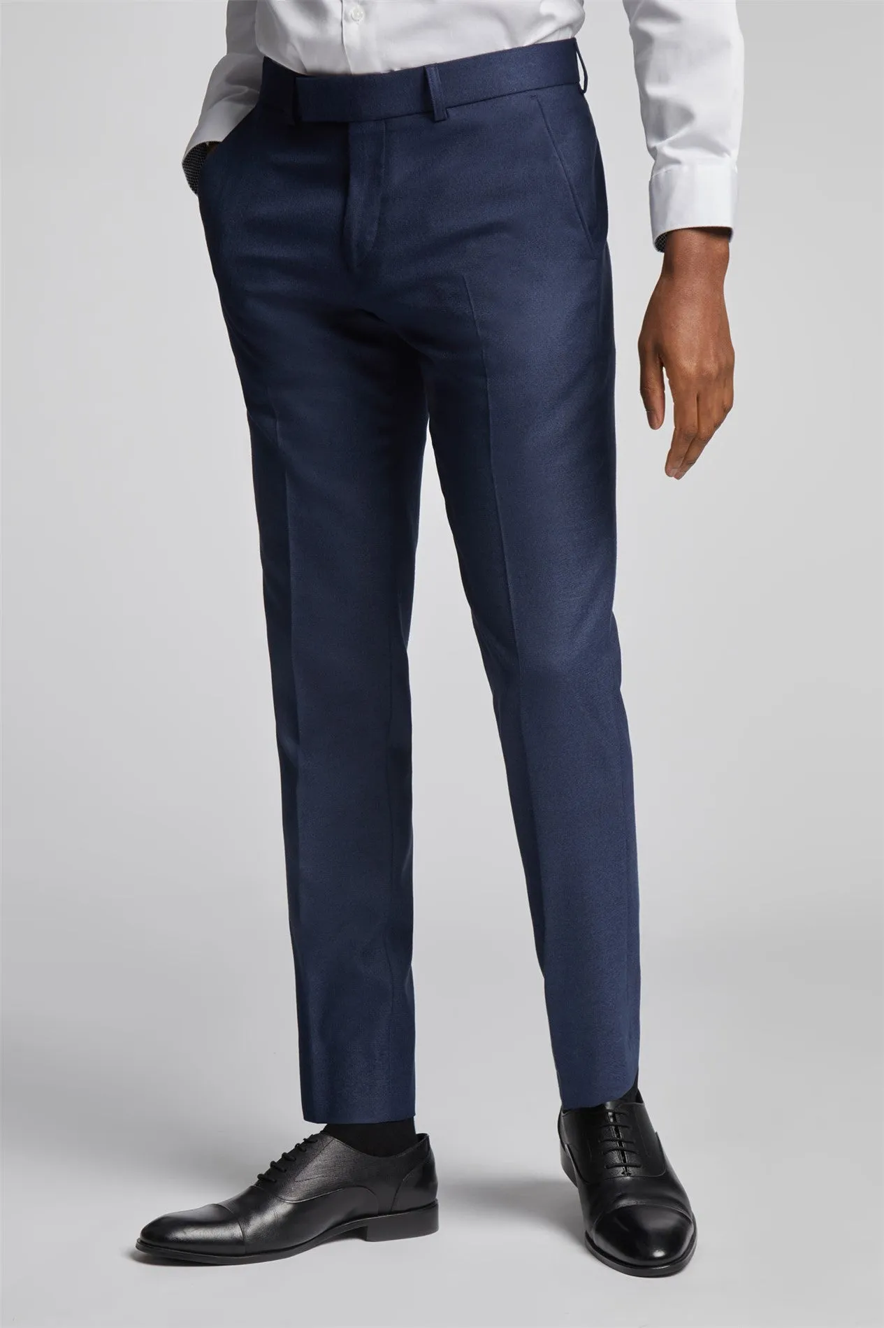 ANTIQUE ROGUE
Slim Fit Navy Texture Suit