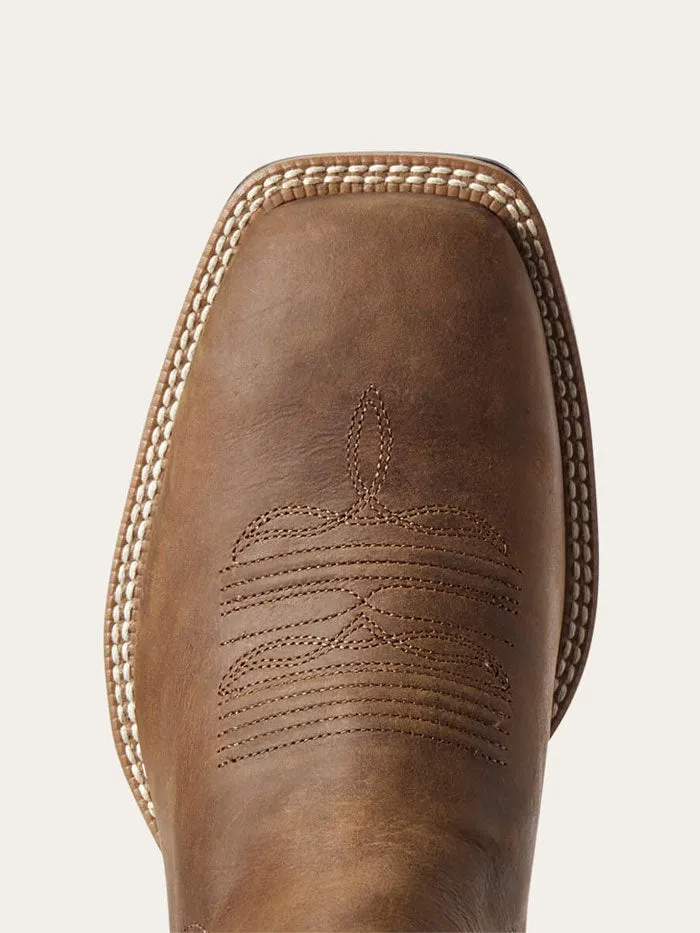 Ariat 10031452 Mens Sport Booker Ultra Western Boot Distressed Tan