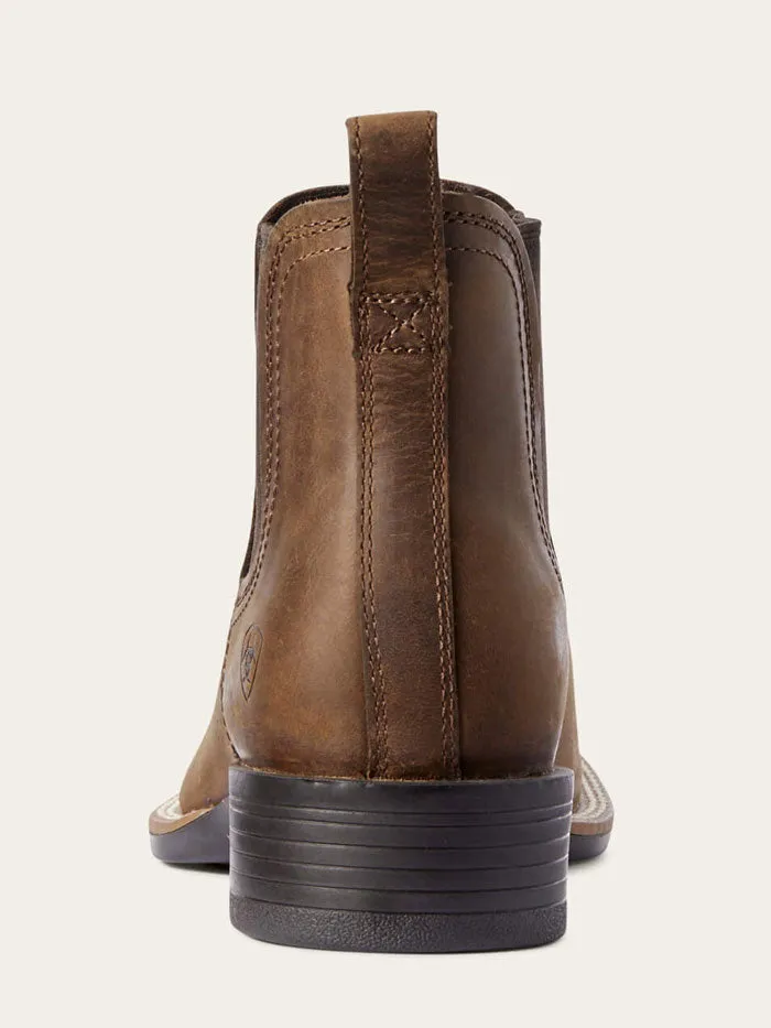 Ariat 10031452 Mens Sport Booker Ultra Western Boot Distressed Tan