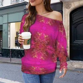 Batwing Long Sleeve Sweater Orchids