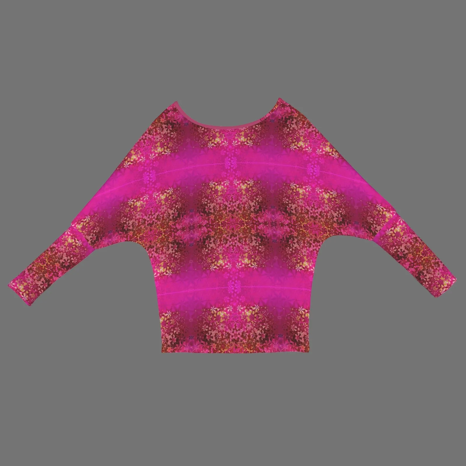 Batwing Long Sleeve Sweater Orchids