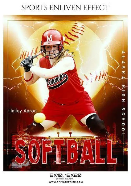 Best Selling Softball Bundle Photography Photoshop Template