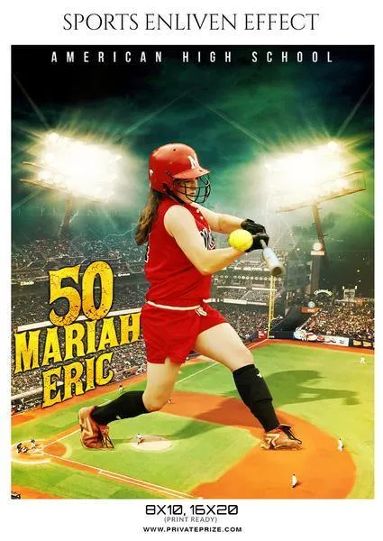 Best Selling Softball Bundle Photography Photoshop Template