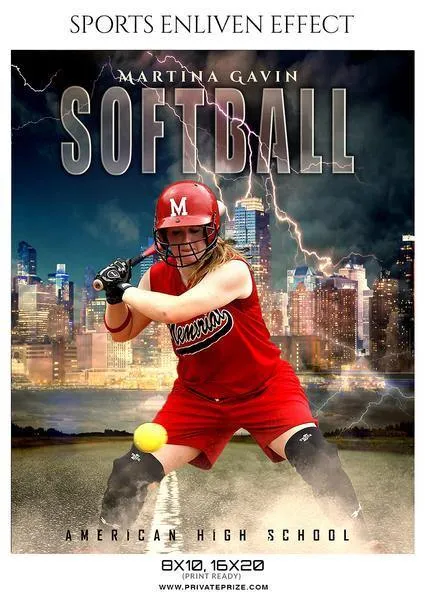 Best Selling Softball Bundle Photography Photoshop Template