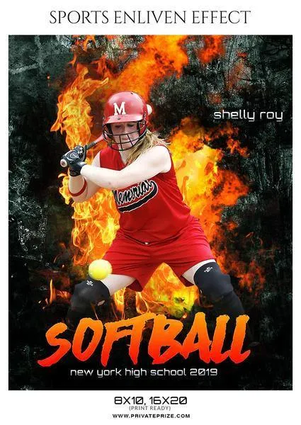 Best Selling Softball Bundle Photography Photoshop Template