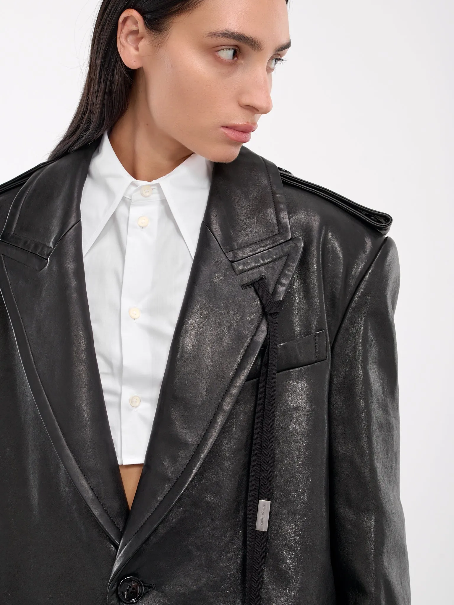 Bianca Leather Coat (B0012231-LT137-BLACK)