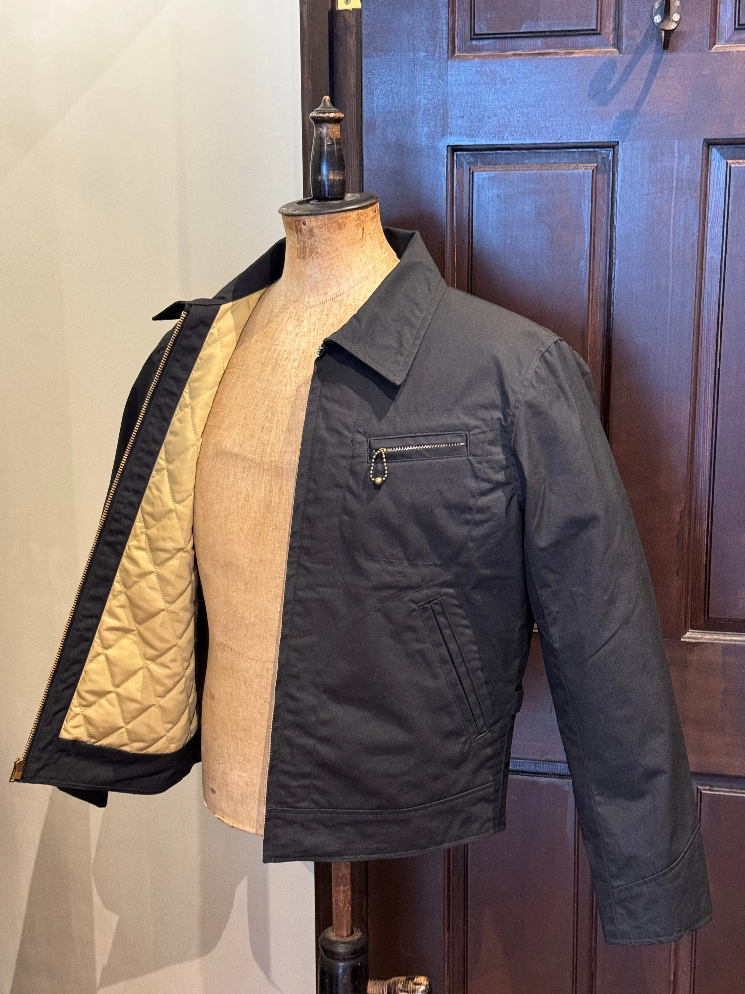 BLD148 WAXED COTTON SPORTS JACKET