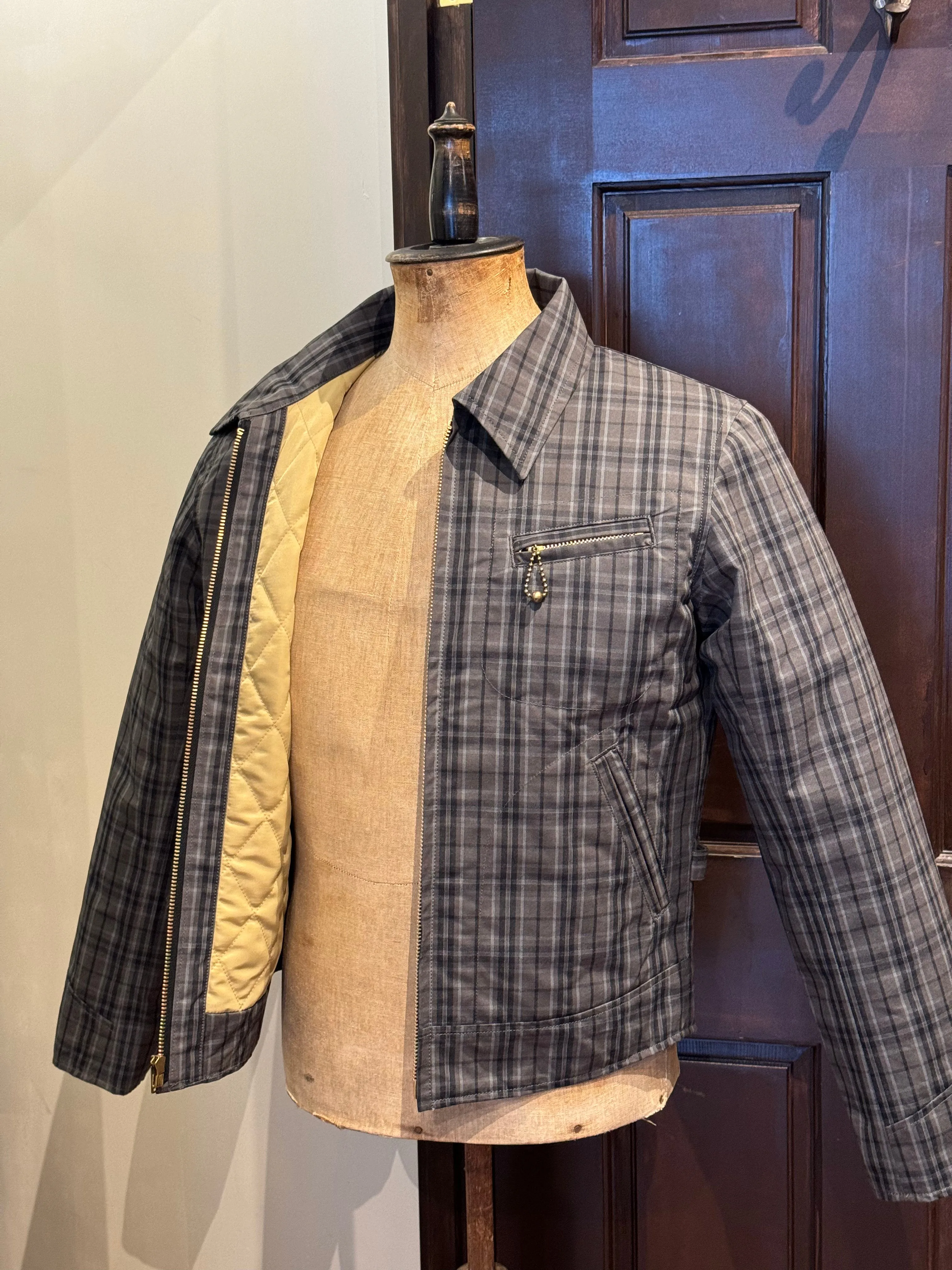 BLD148 WAXED COTTON SPORTS JACKET