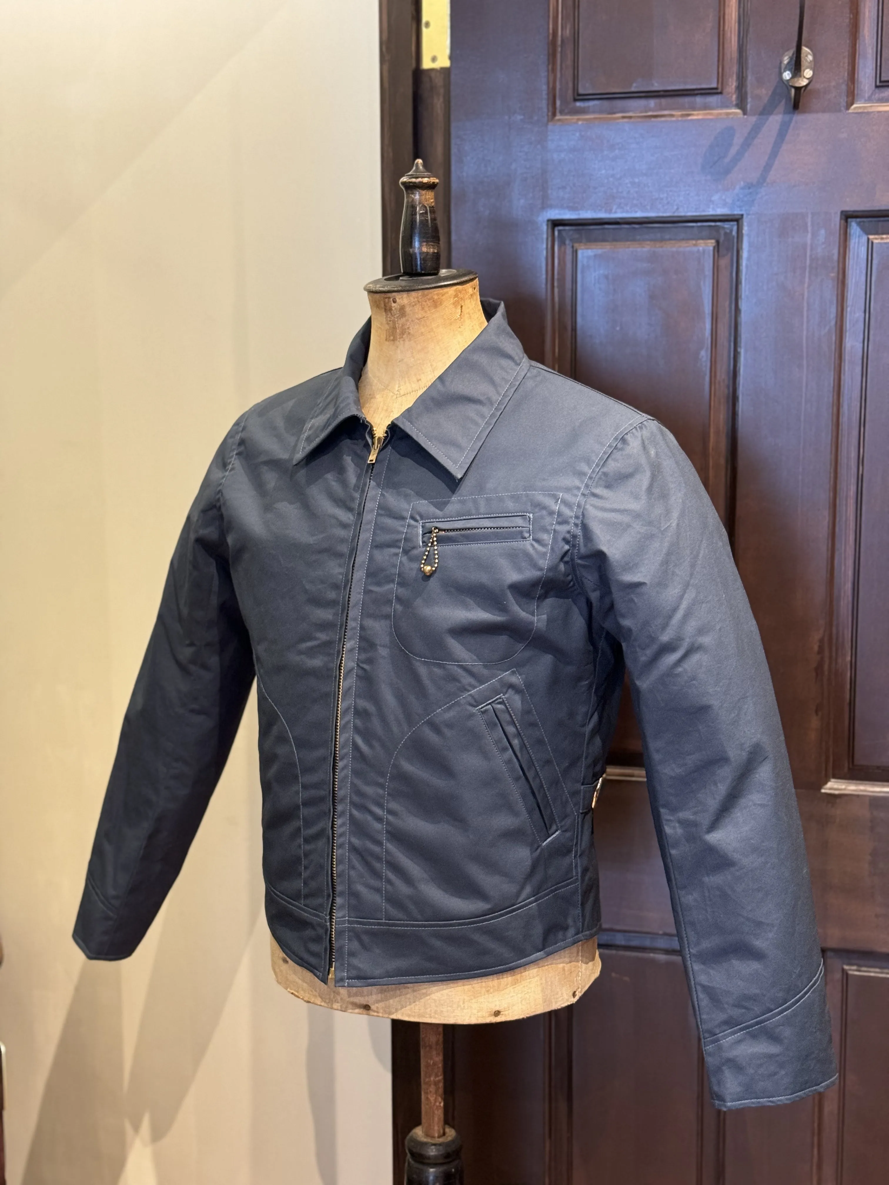 BLD148 WAXED COTTON SPORTS JACKET