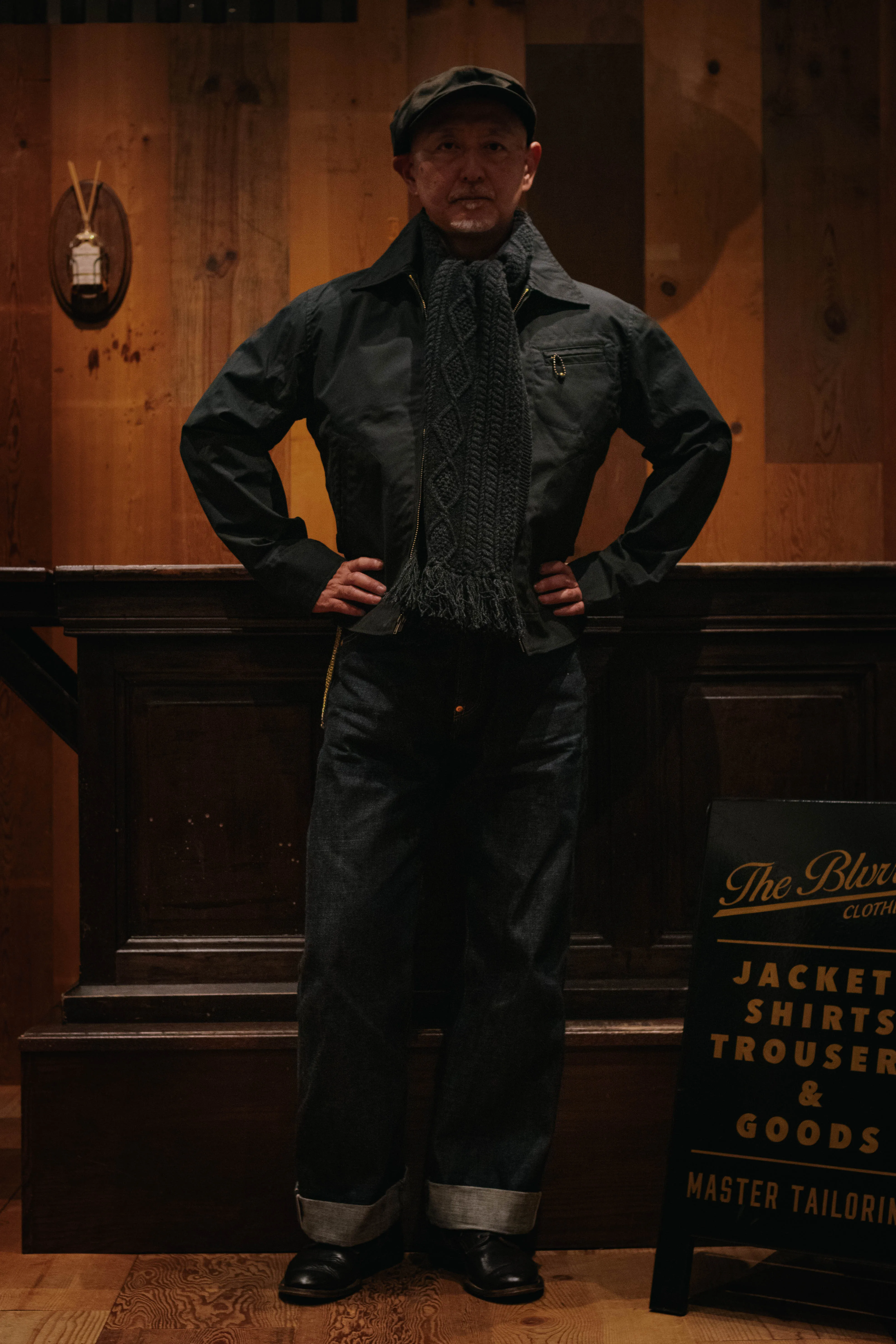 BLD148 WAXED COTTON SPORTS JACKET