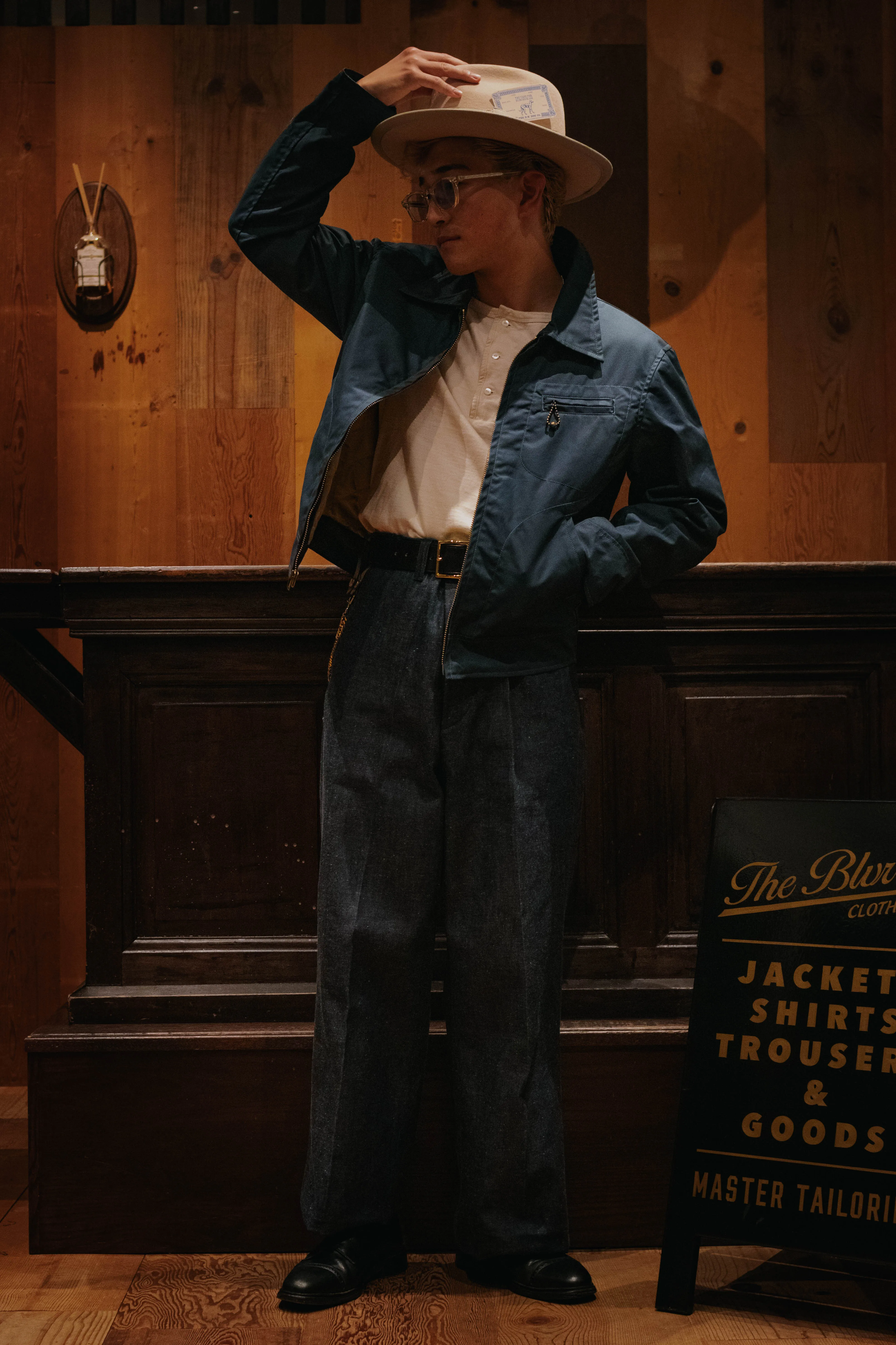 BLD148 WAXED COTTON SPORTS JACKET