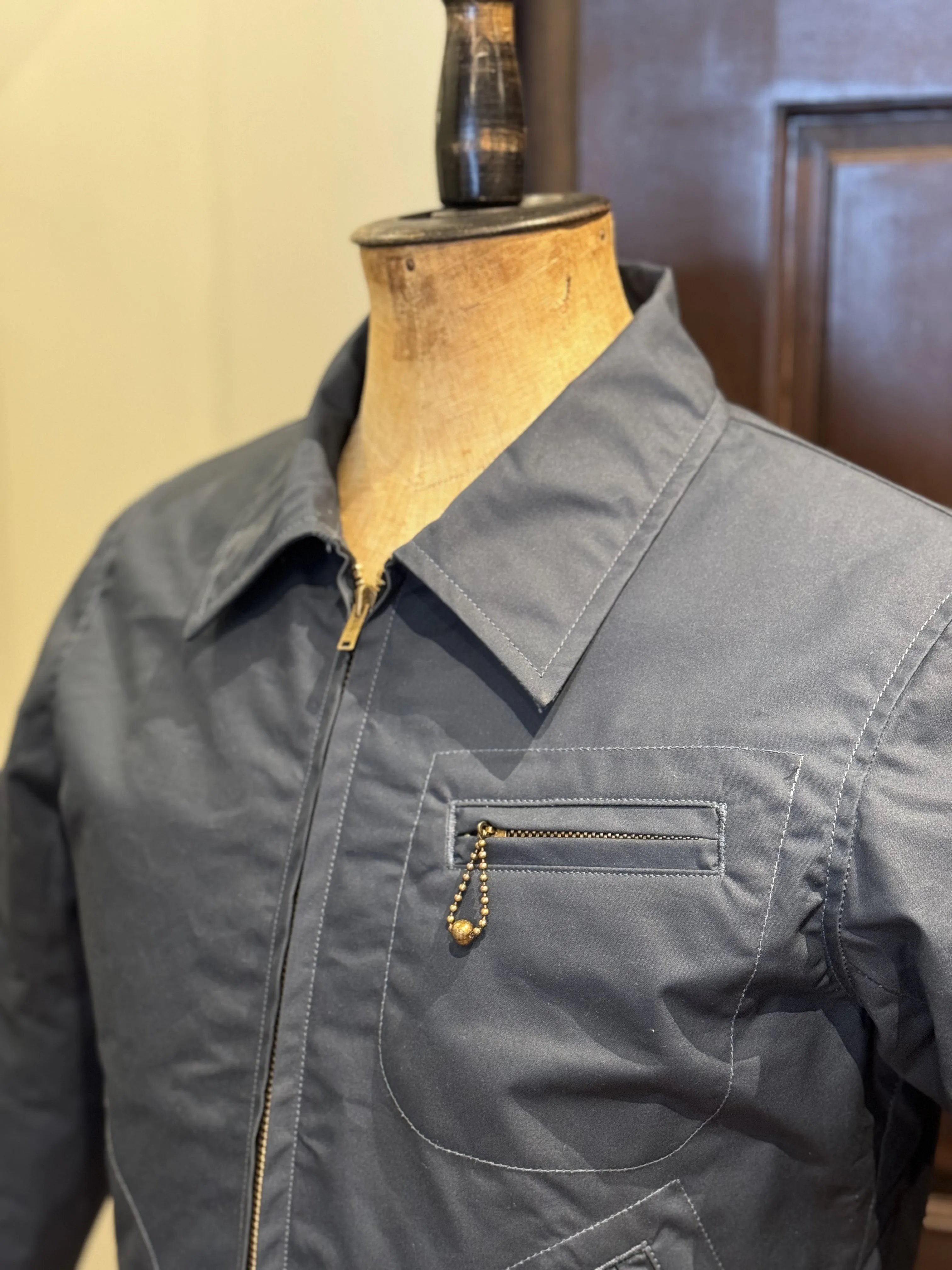 BLD148 WAXED COTTON SPORTS JACKET