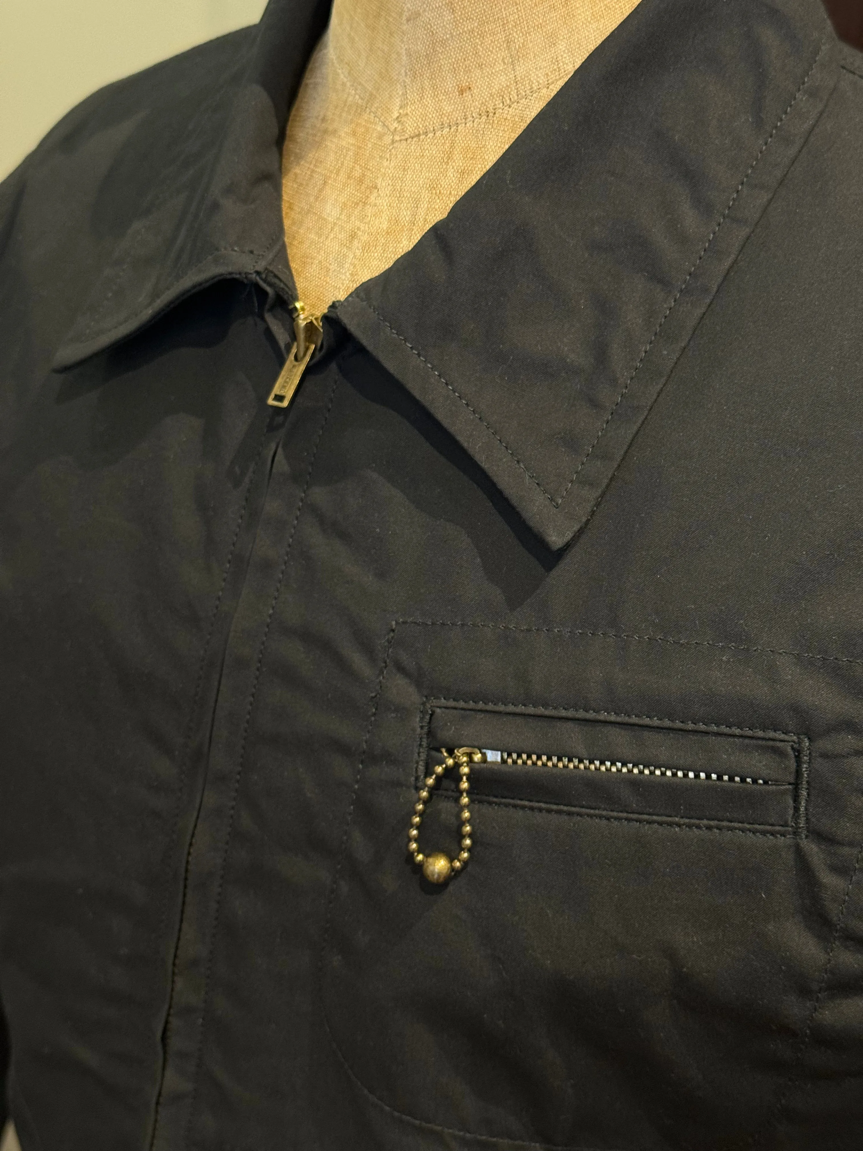 BLD148 WAXED COTTON SPORTS JACKET