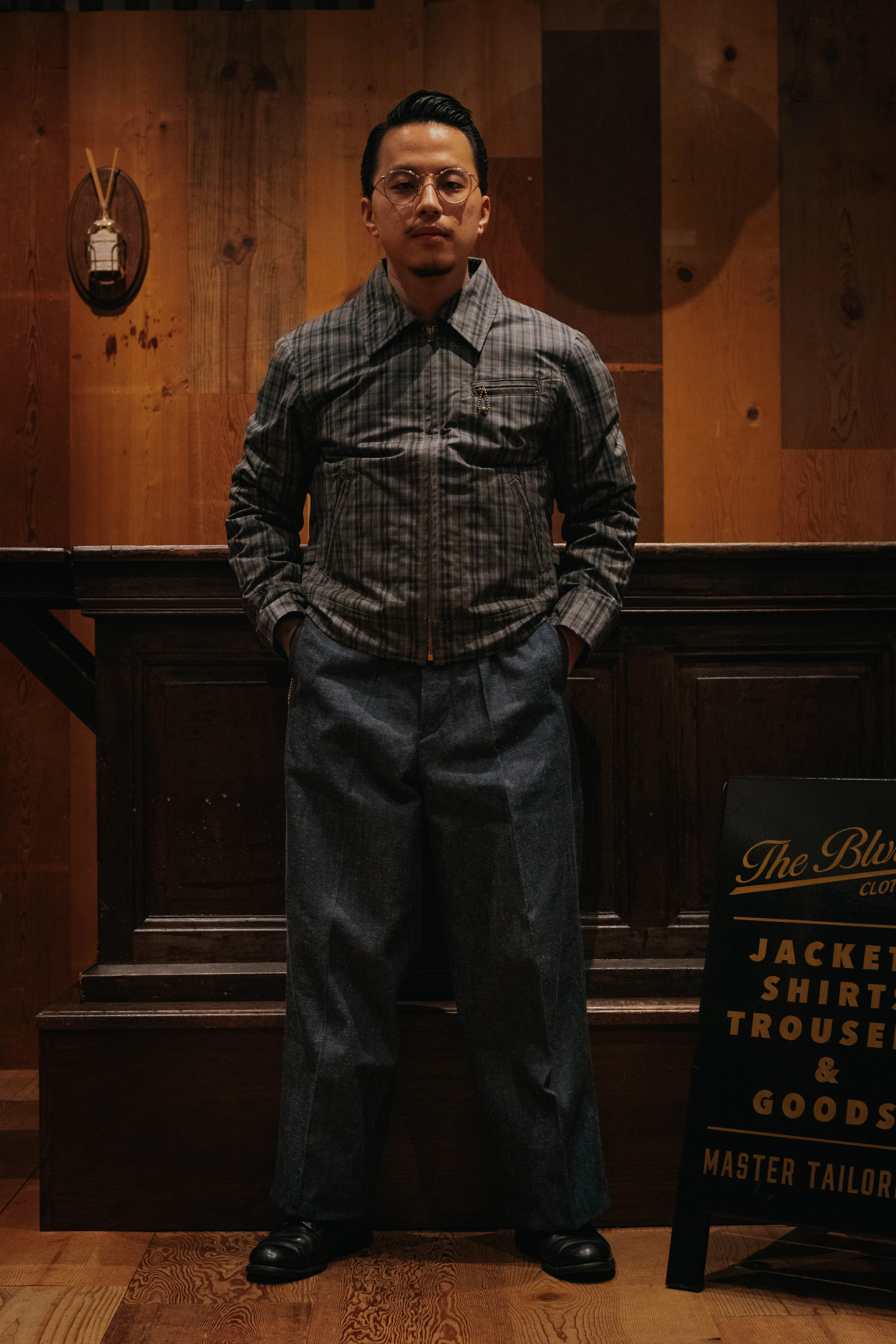 BLD148 WAXED COTTON SPORTS JACKET