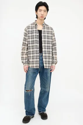 Bleached Plaid Shirt