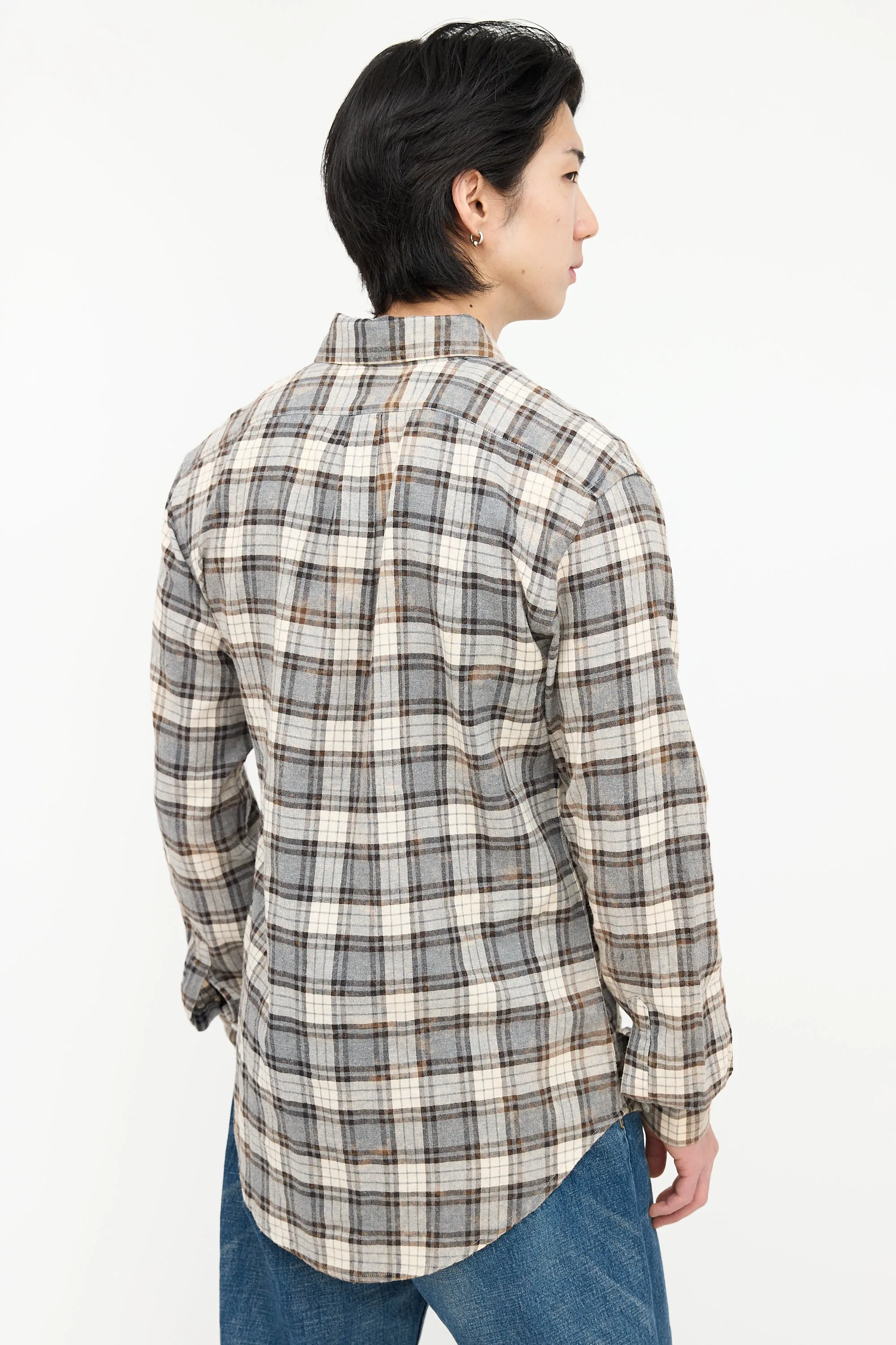 Bleached Plaid Shirt