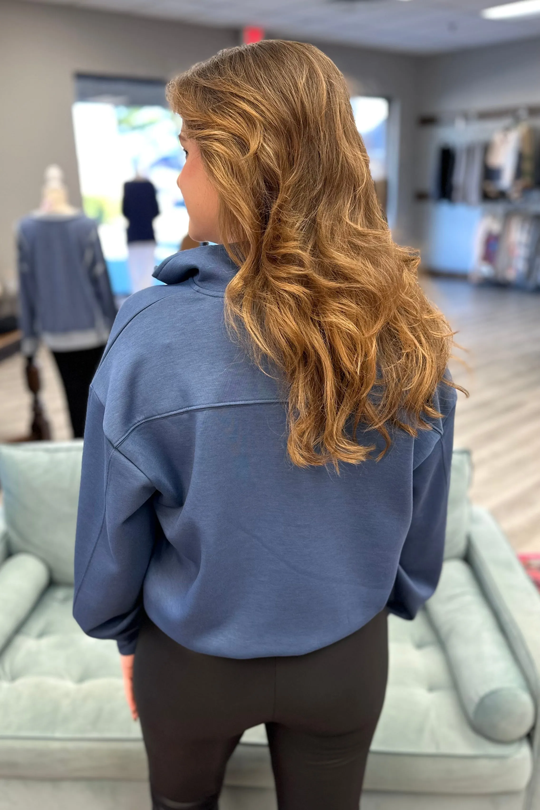 BRIELLE Scuba Half Zip Sweatshirt
