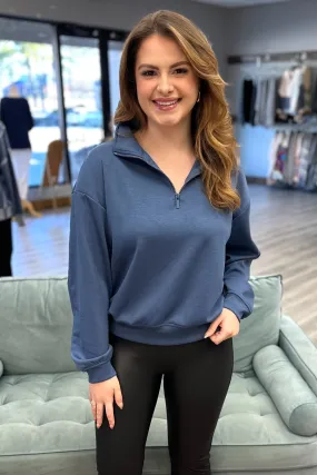 BRIELLE Scuba Half Zip Sweatshirt