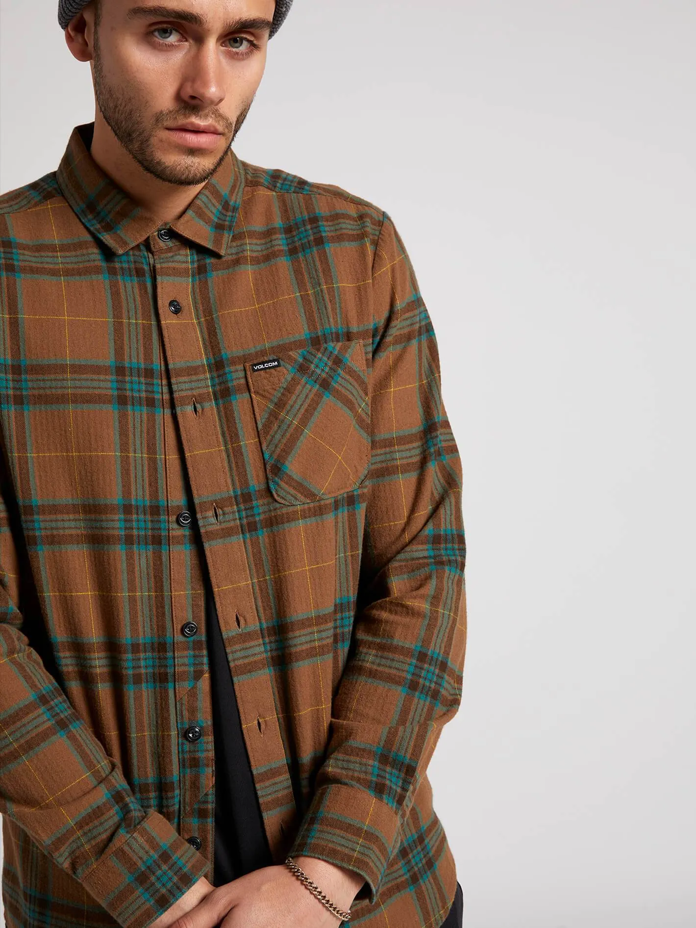 Caden Plaid Shirt - Mud