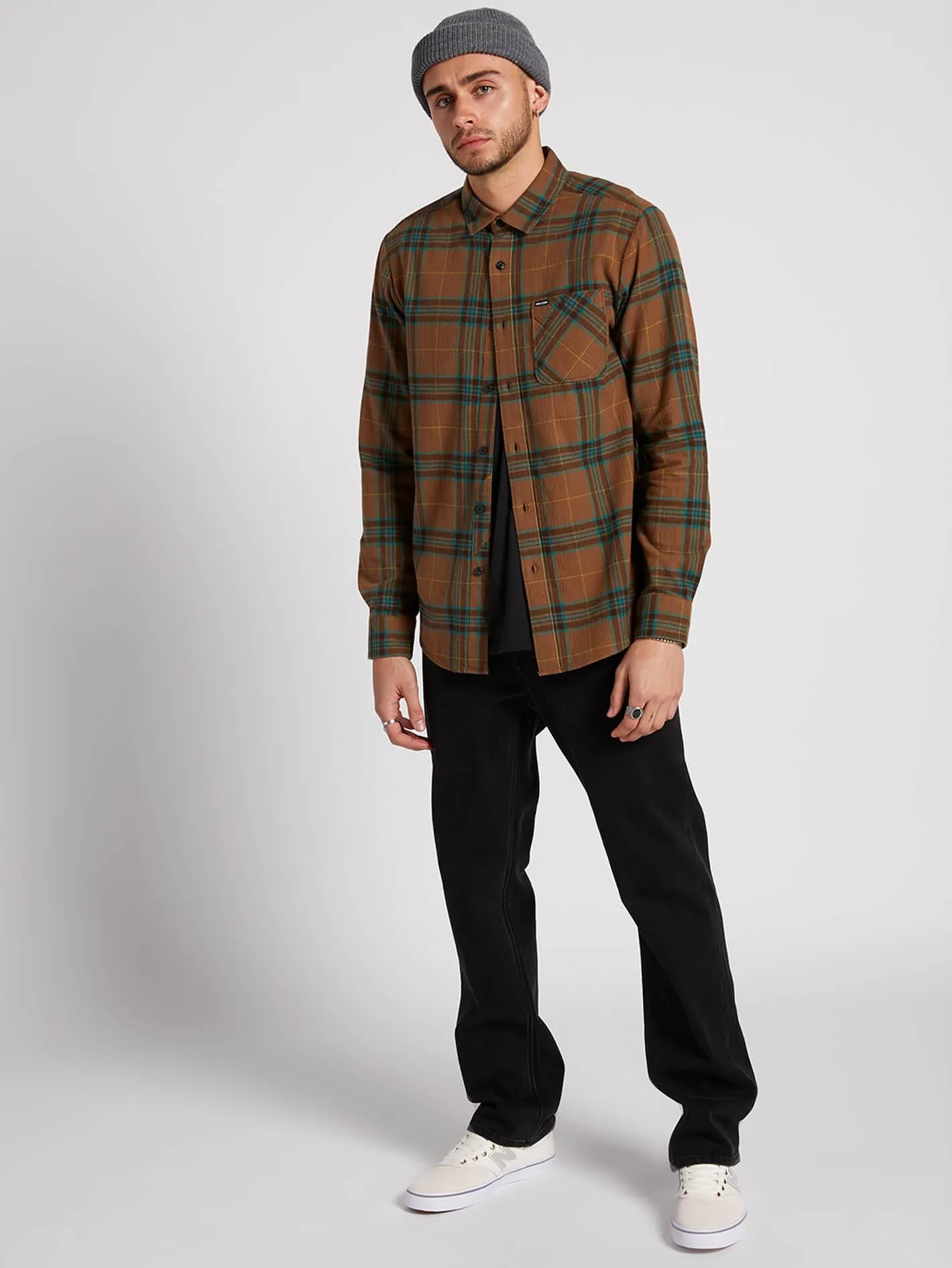 Caden Plaid Shirt - Mud