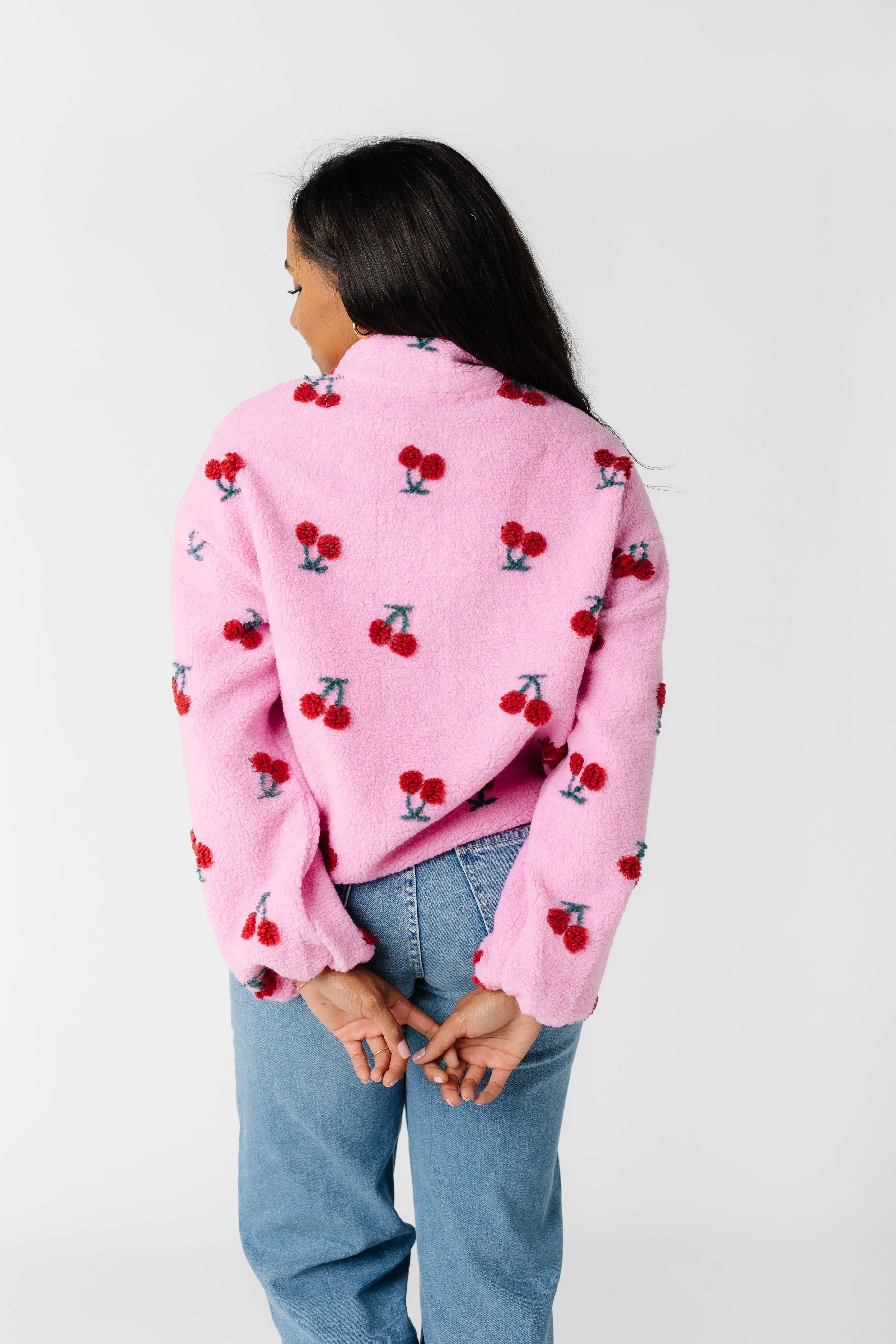 Cherry Sherpa Jacket