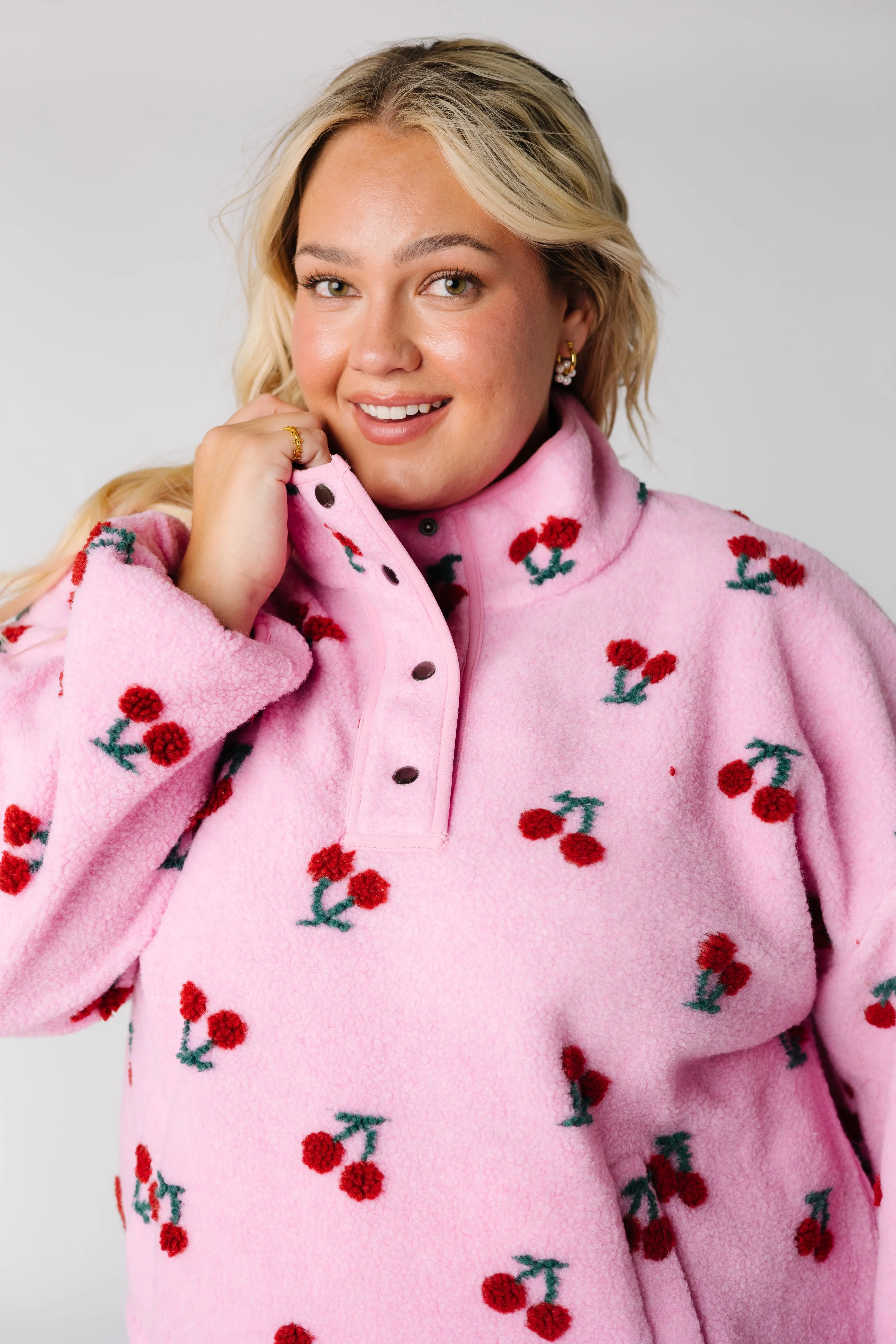 Cherry Sherpa Jacket