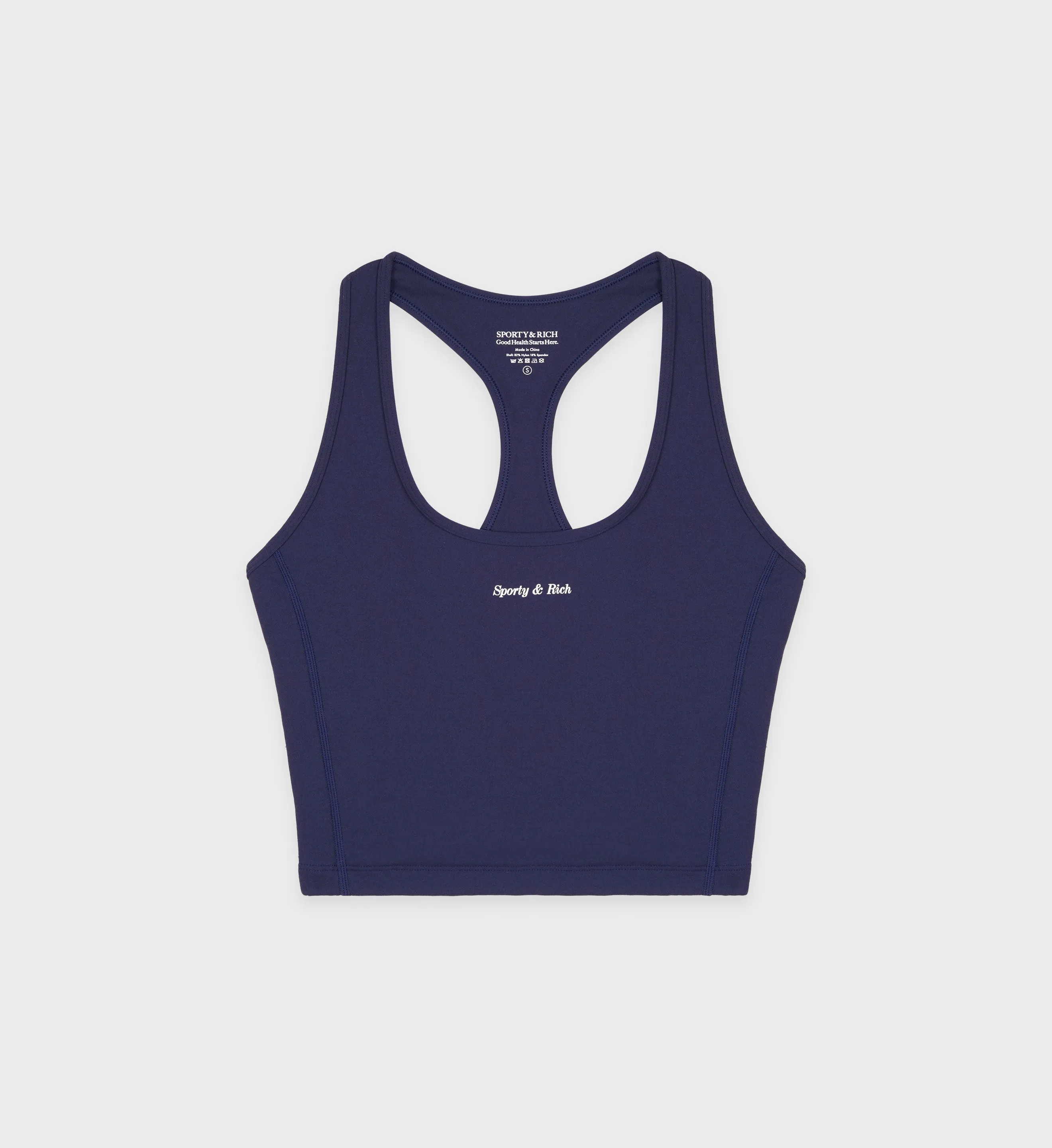 Classic Logo Sports Tank - Navy/White