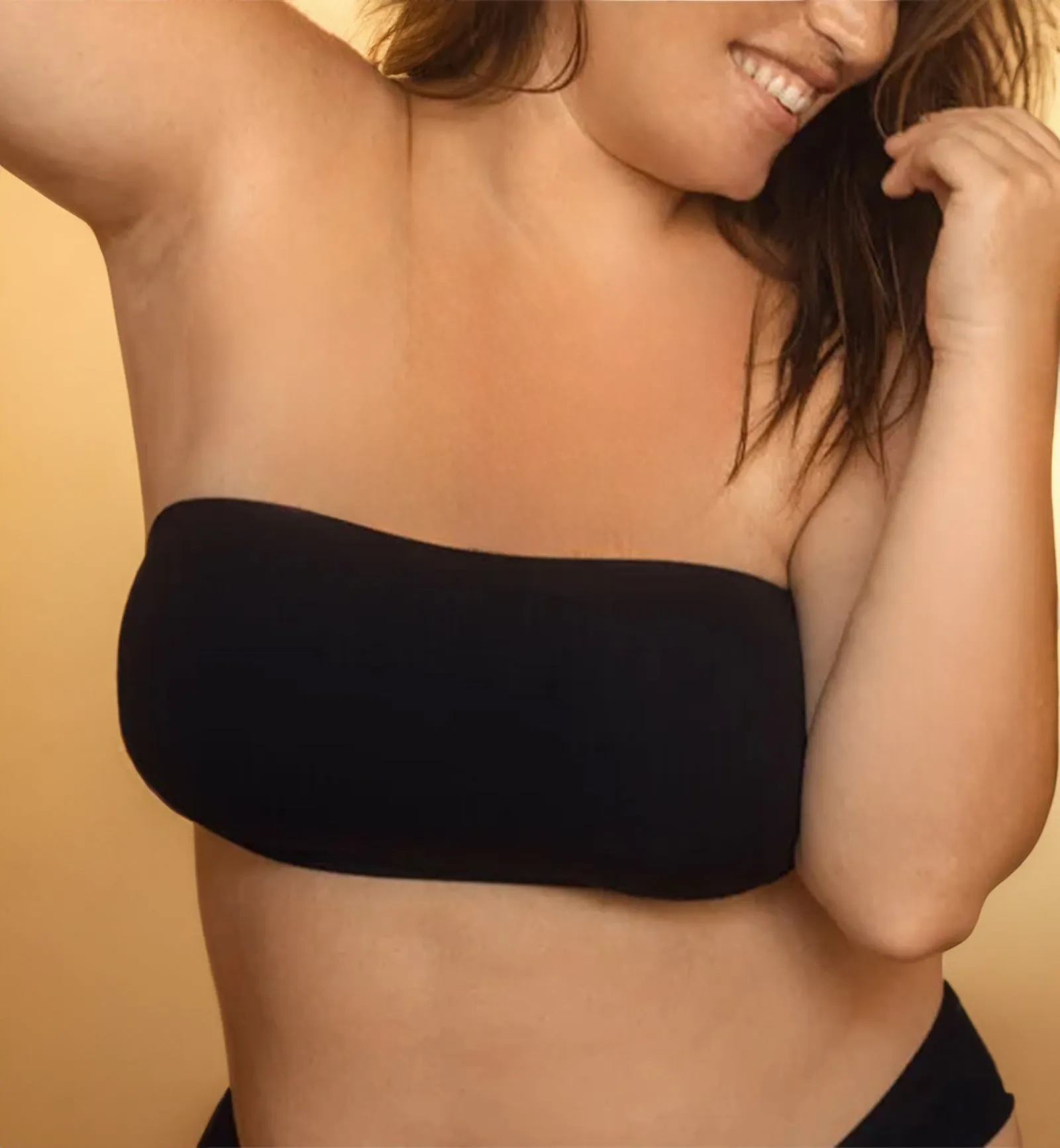 Cosabella Free Cut Micro Curvy Bandeau Bra (FRECM1113) - Black