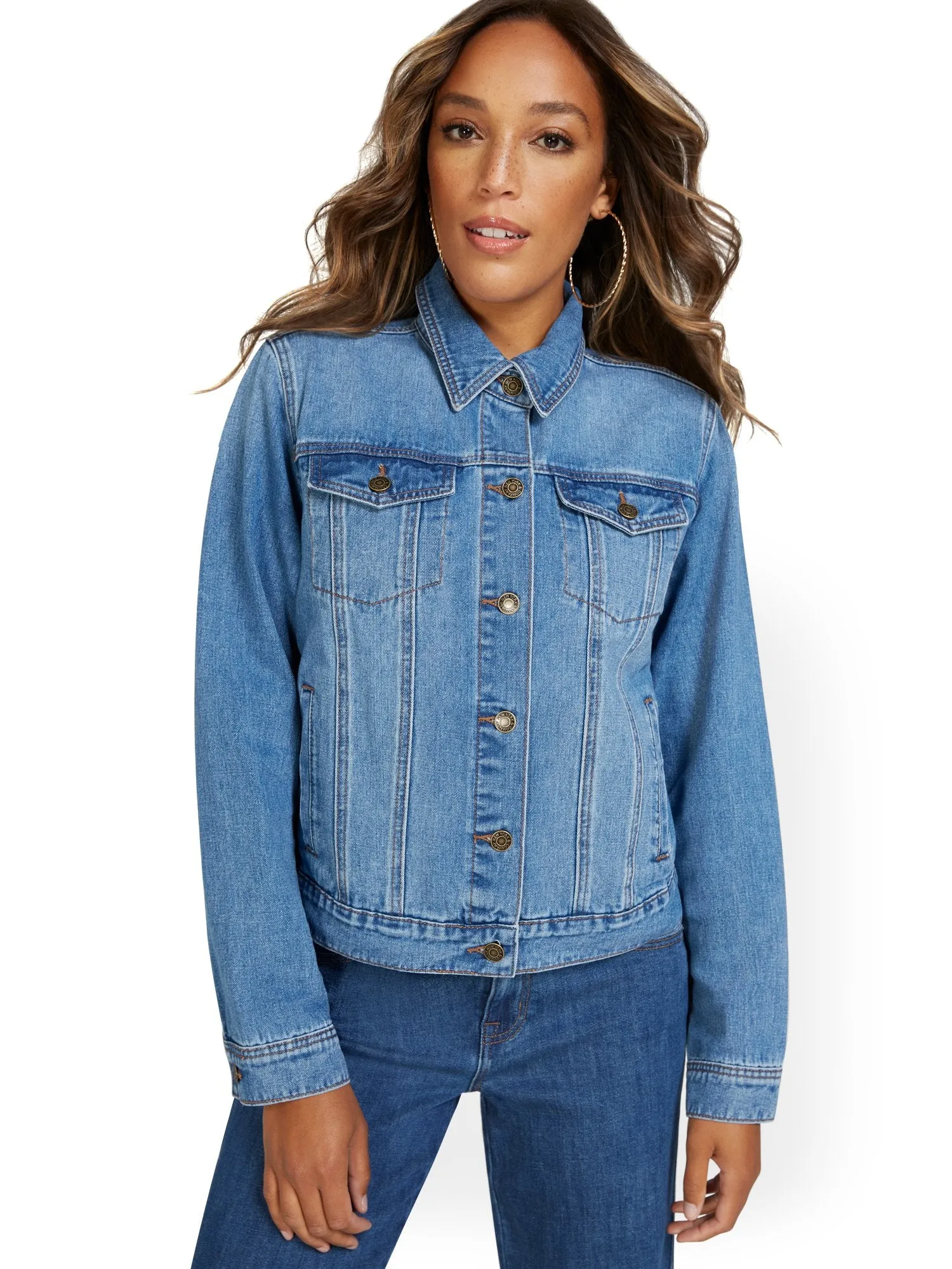 Denim Jacket - Blue Society Wash