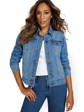 Denim Jacket - Blue Society Wash