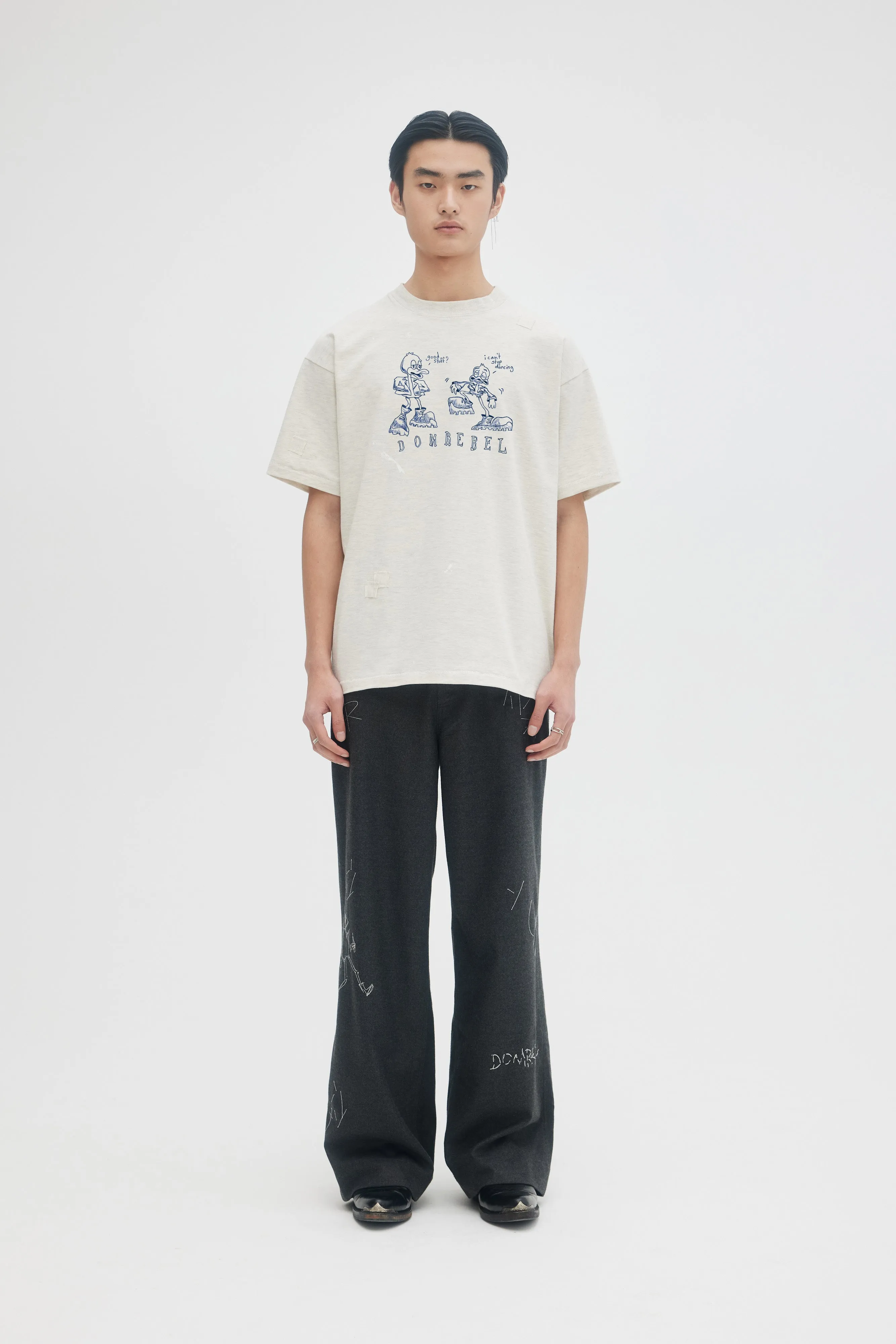 DOMREBEL Dancing Tee - Cream