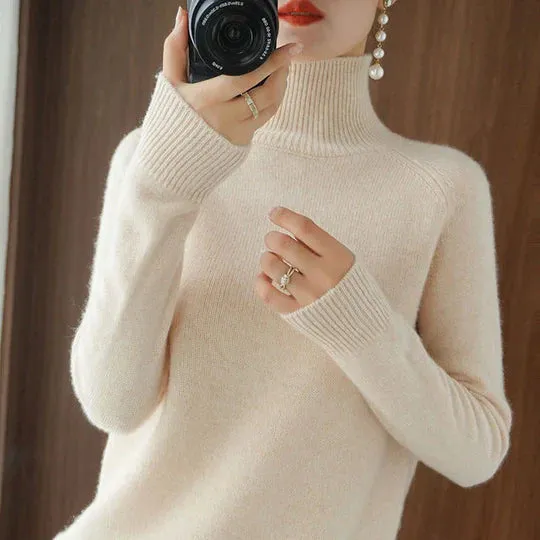Faustina - Stijlvolle rolkragenpullover voor dames