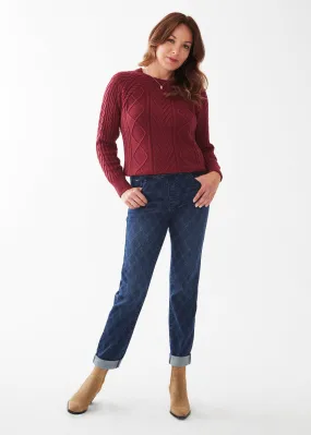 FDJ Printed Pull-On Straight Ankle