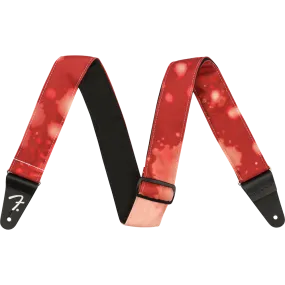 Fender Tie Dye Acid Wash Strap, Red