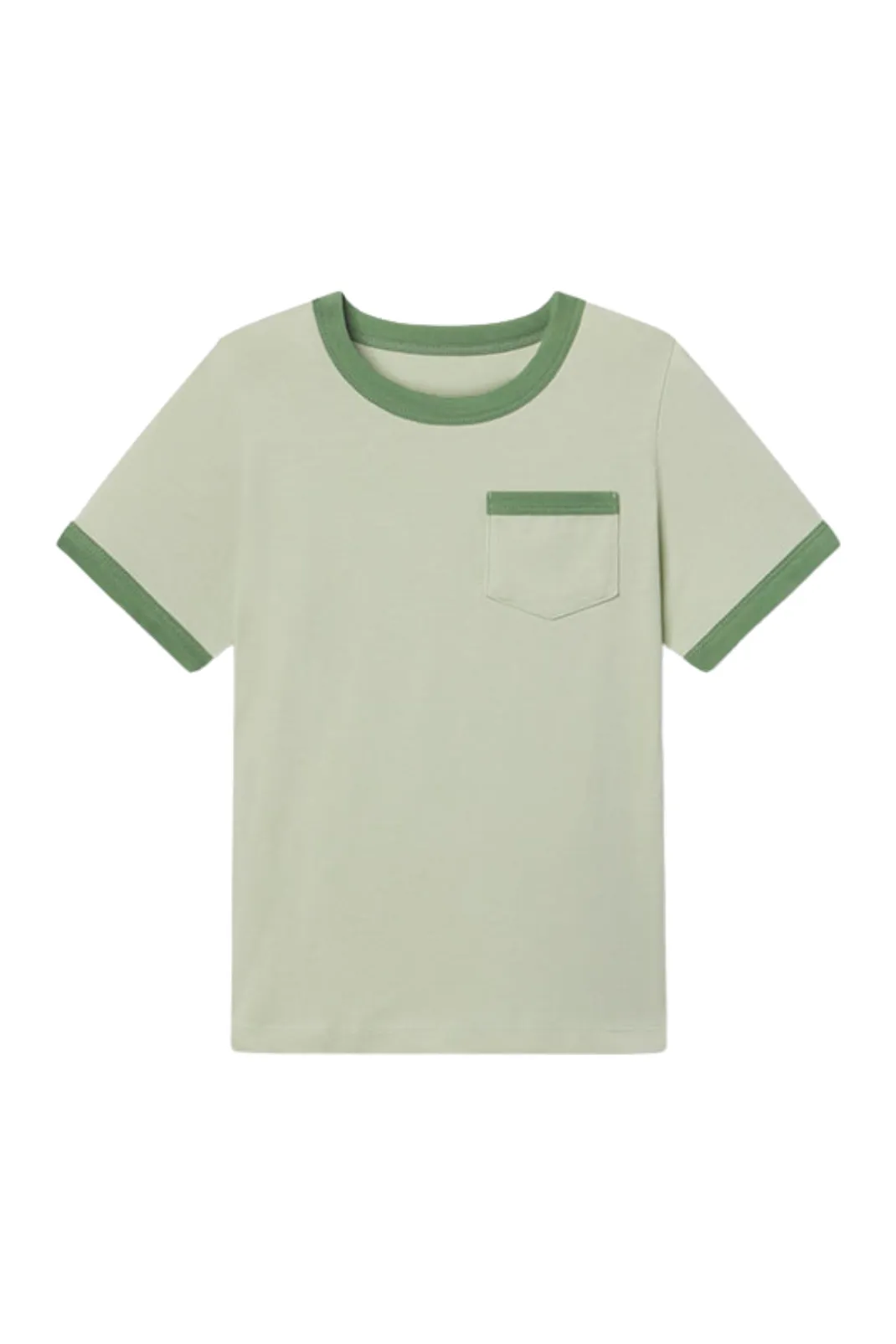 Jacob Ringer Tee in Seafoam with Mint