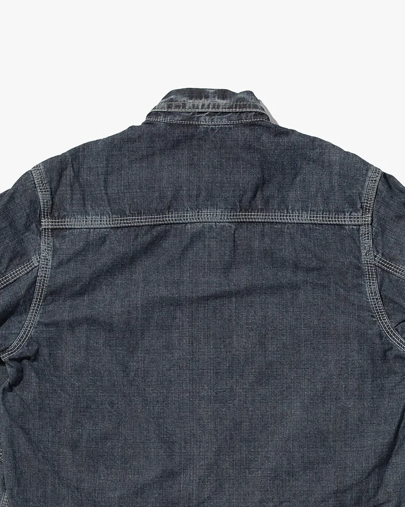 Japanese Repro Denim Shirt, Eternal, Gray Denim - M