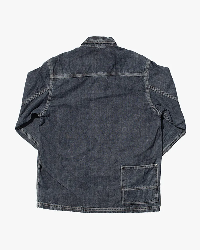 Japanese Repro Denim Shirt, Eternal, Gray Denim - M