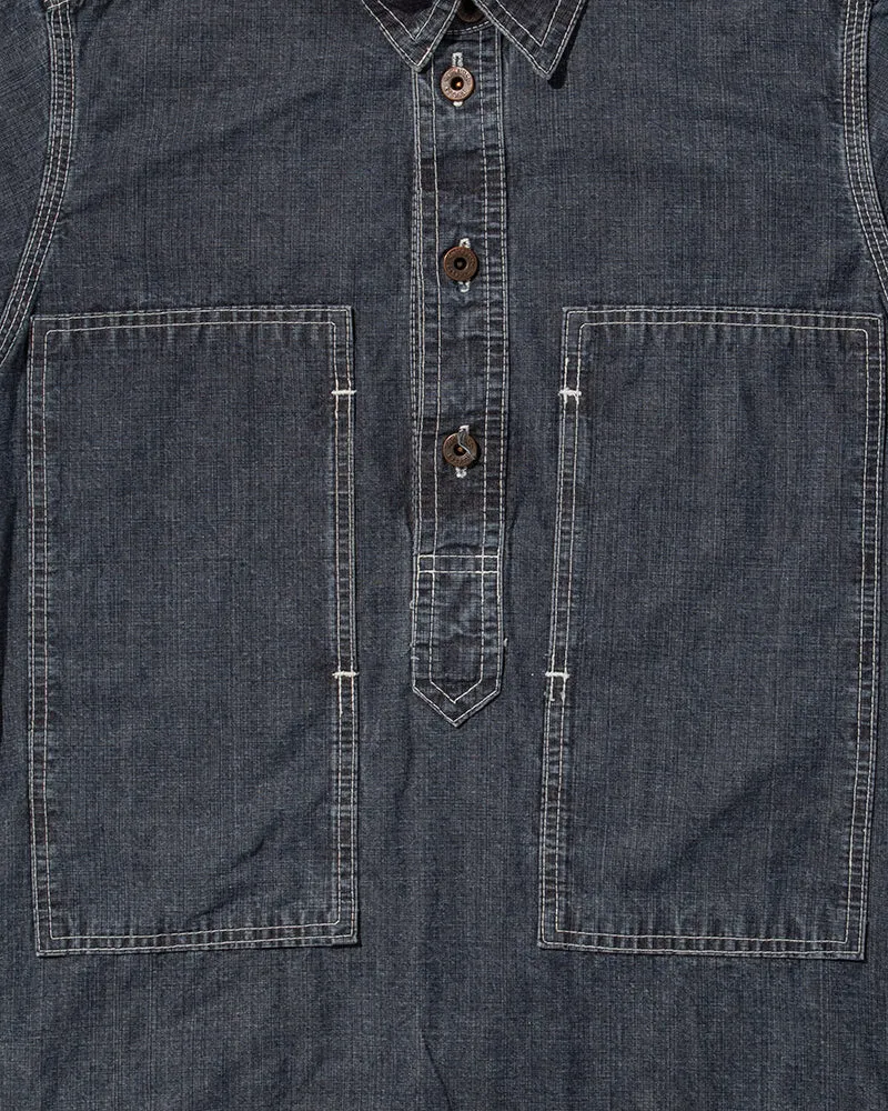 Japanese Repro Denim Shirt, Eternal, Gray Denim - M