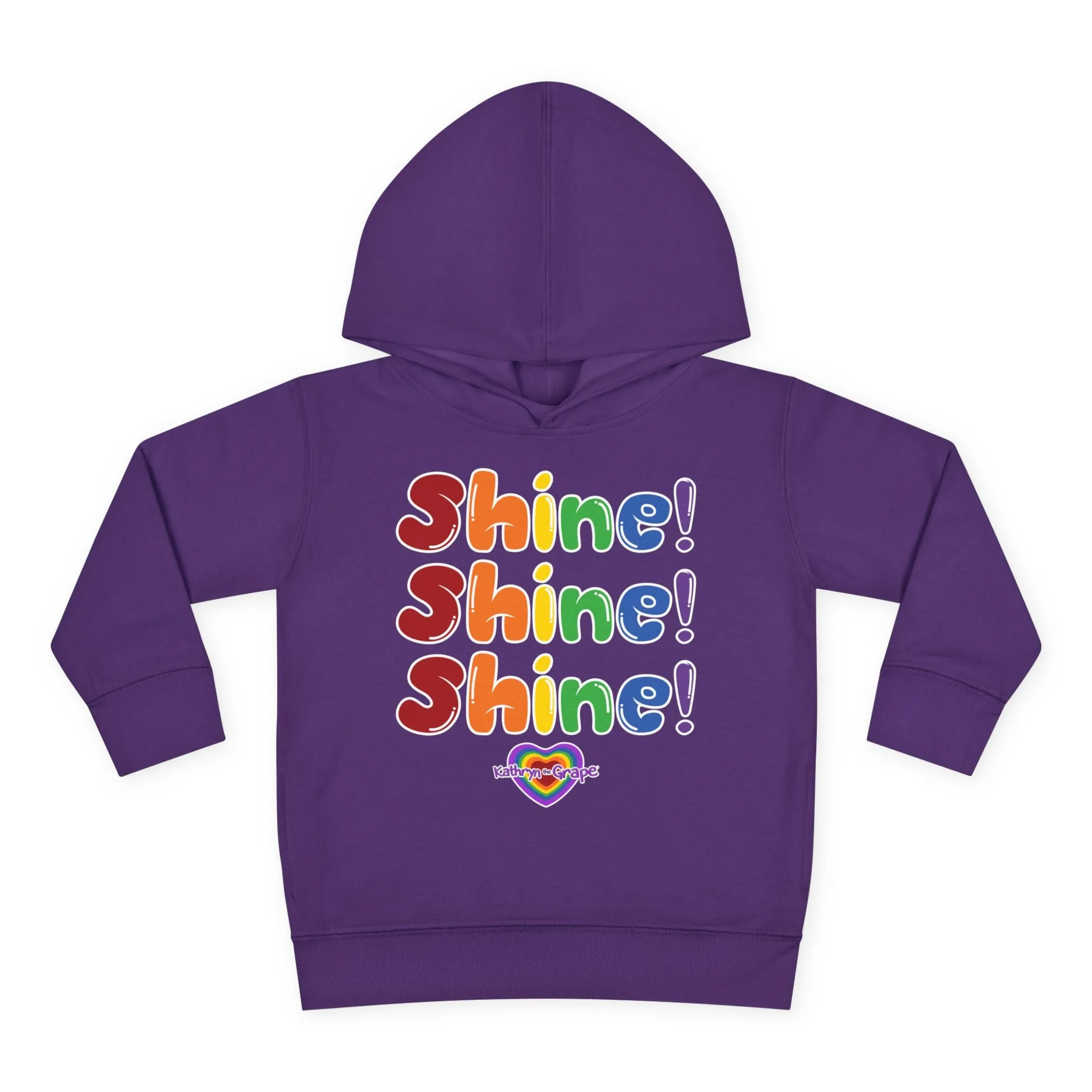Kathryn the Grape Shine Shine Shine Toddler Pullover Fleece Hoodie