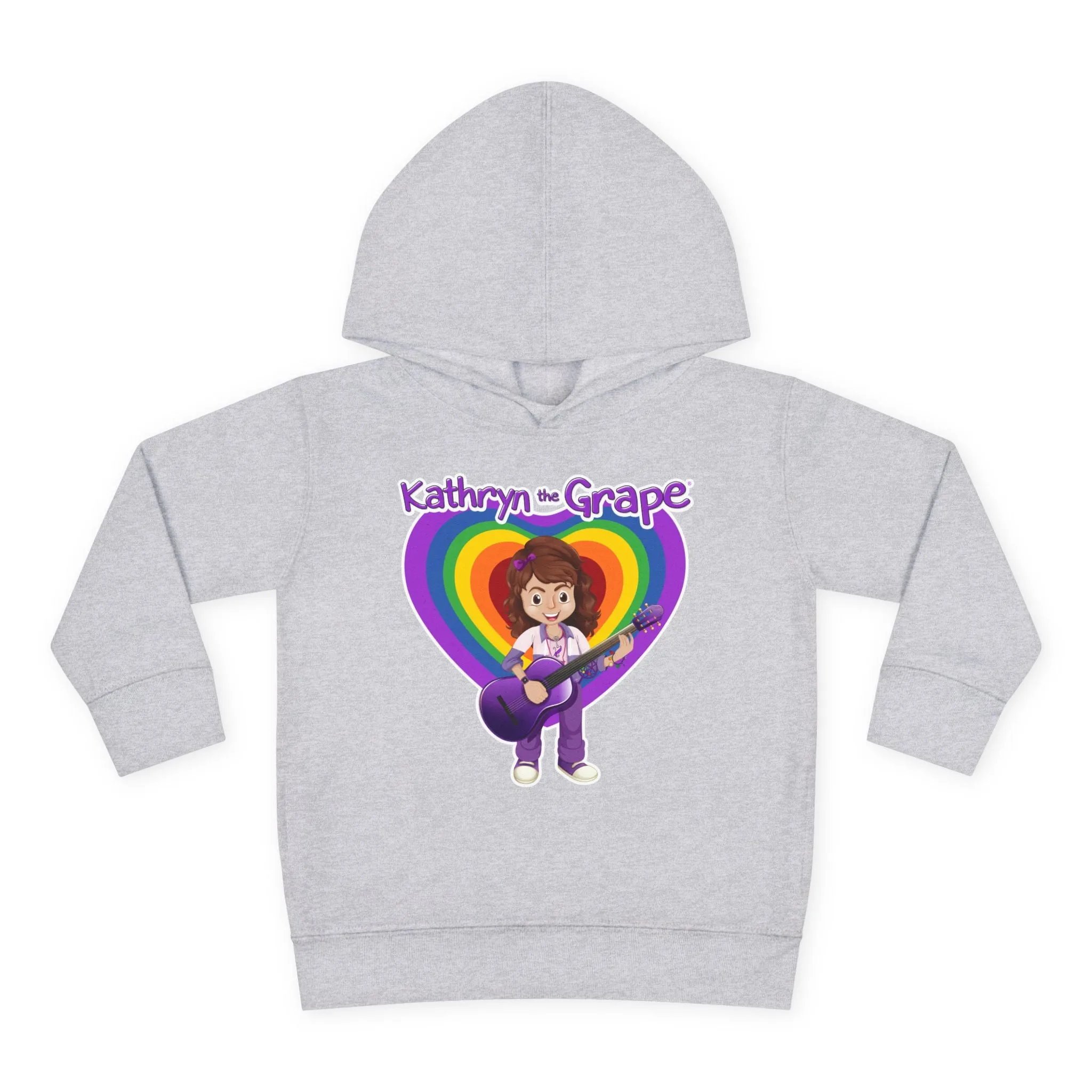 Kathryn the Grape with Guitar Toddler Pullover Fleece Hoodie