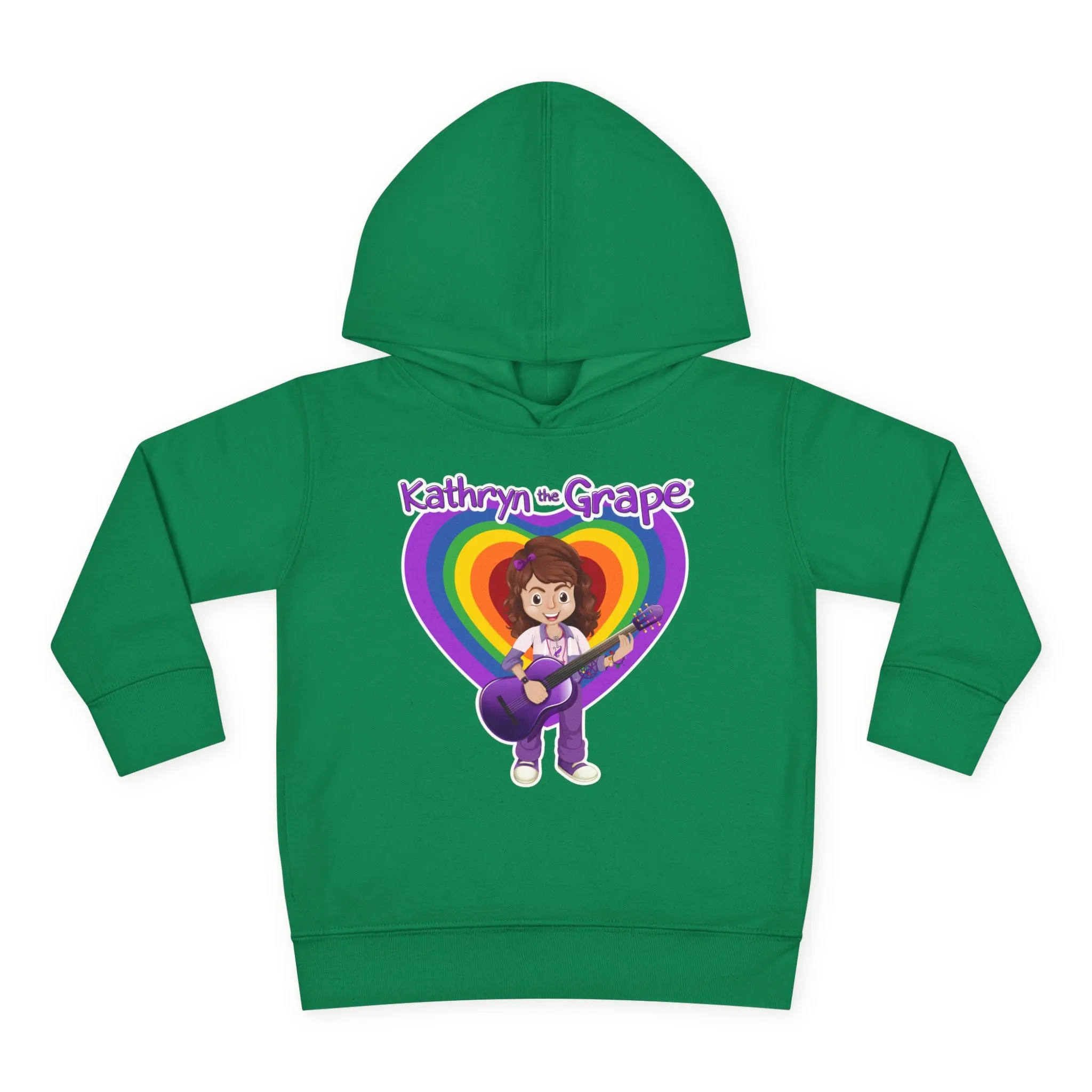 Kathryn the Grape with Guitar Toddler Pullover Fleece Hoodie