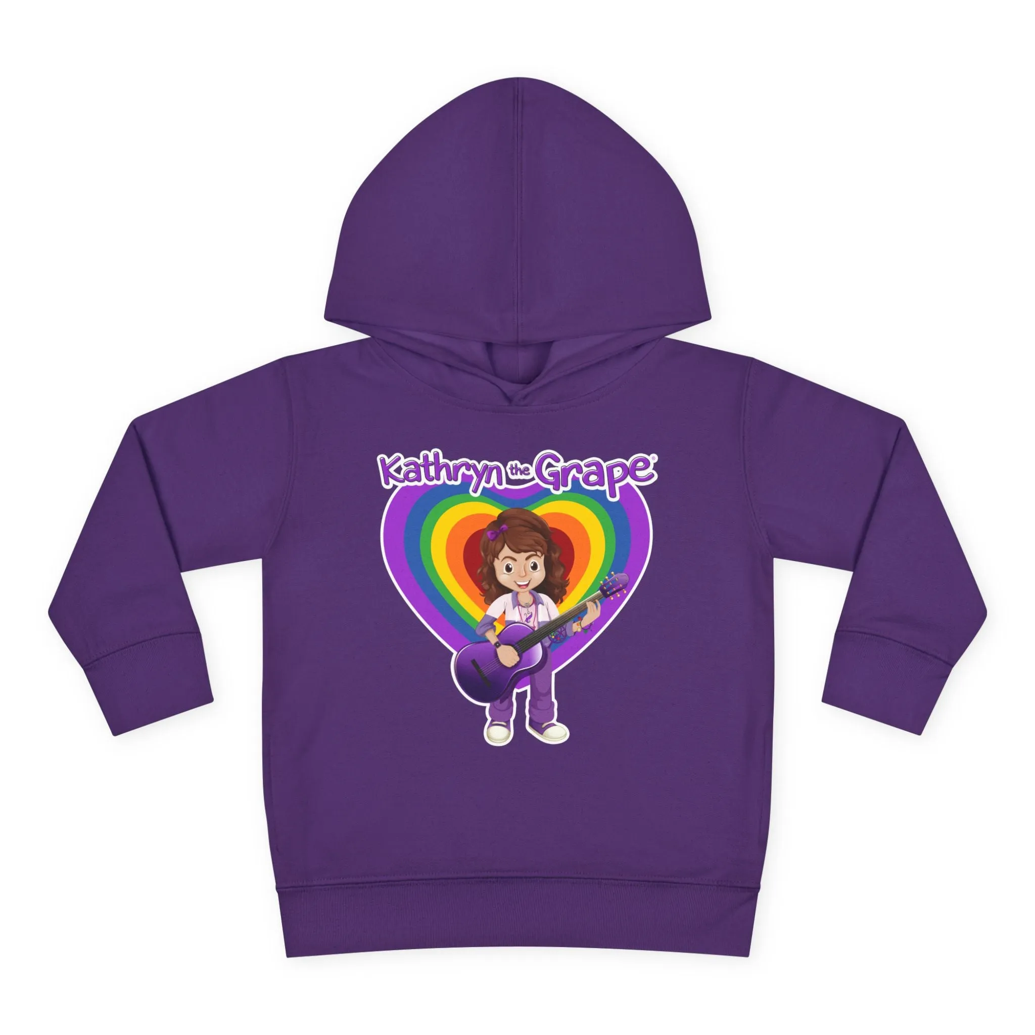 Kathryn the Grape with Guitar Toddler Pullover Fleece Hoodie